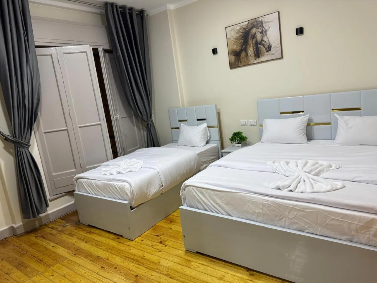 Bed in Sky light hotel