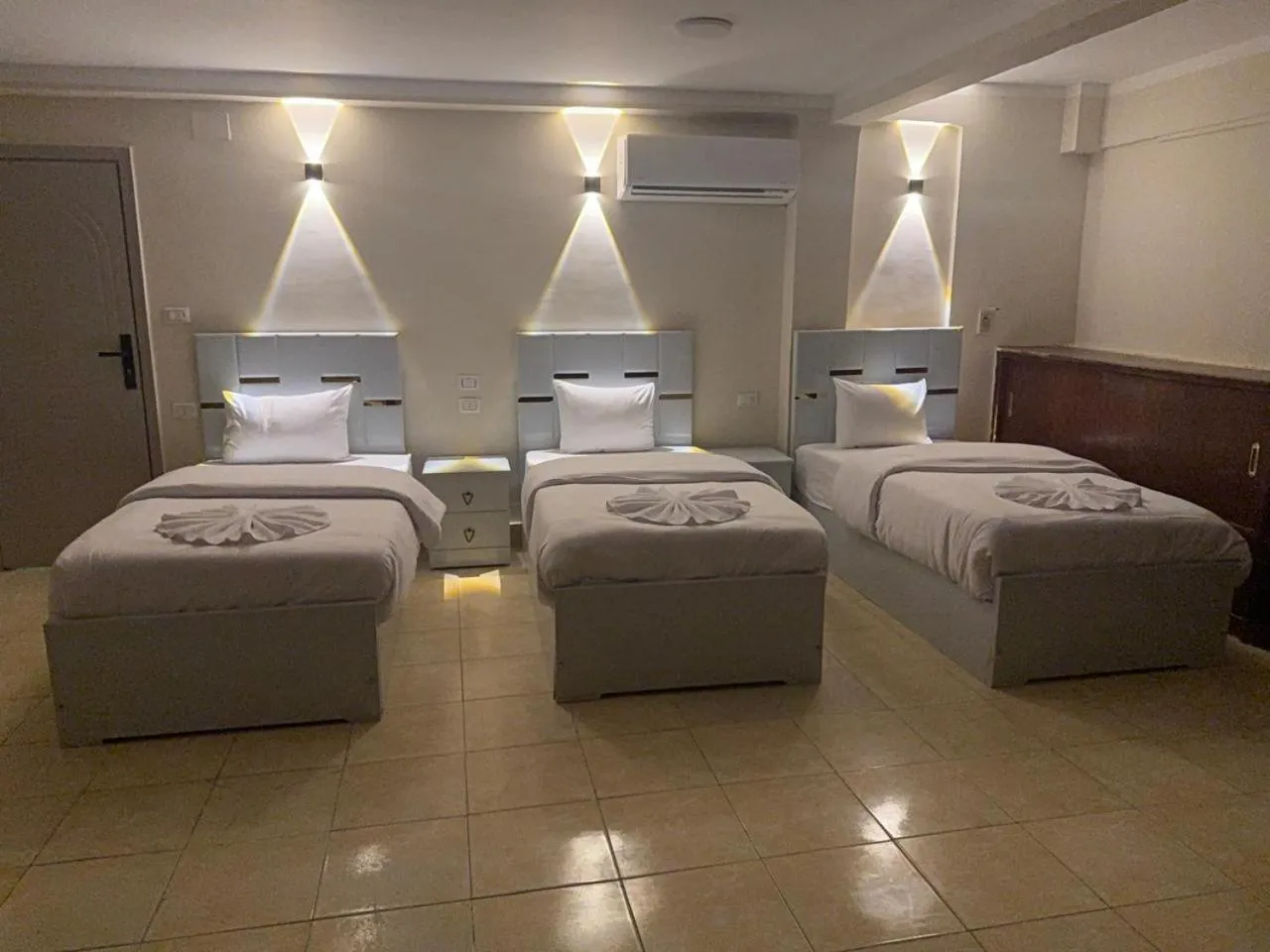 Bed in Sky light hotel