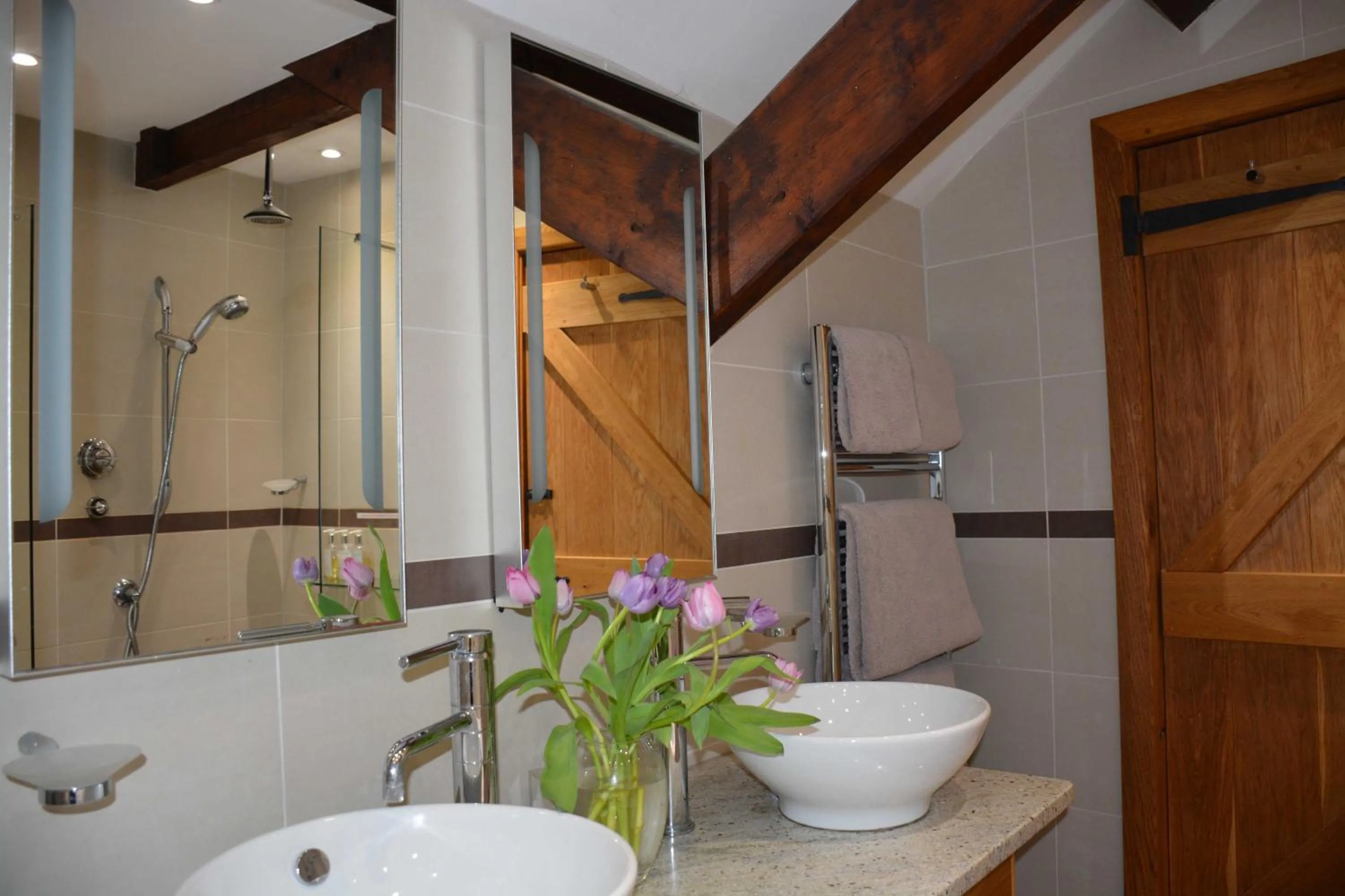 Shower in Kerswell Farmhouse