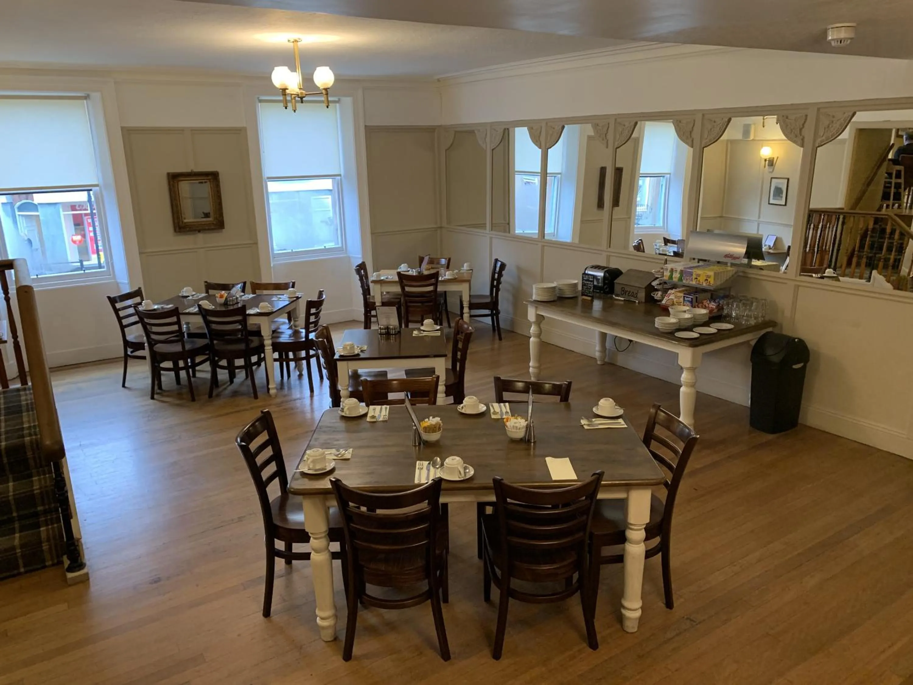 Dining area in The Corner House Hotel