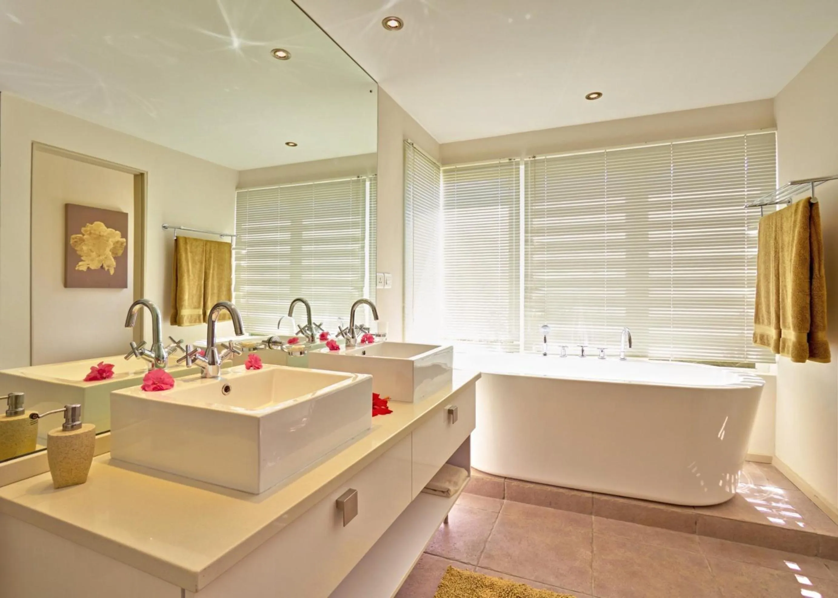 Bathroom in Cape Point Seafront by LOV Mauritius