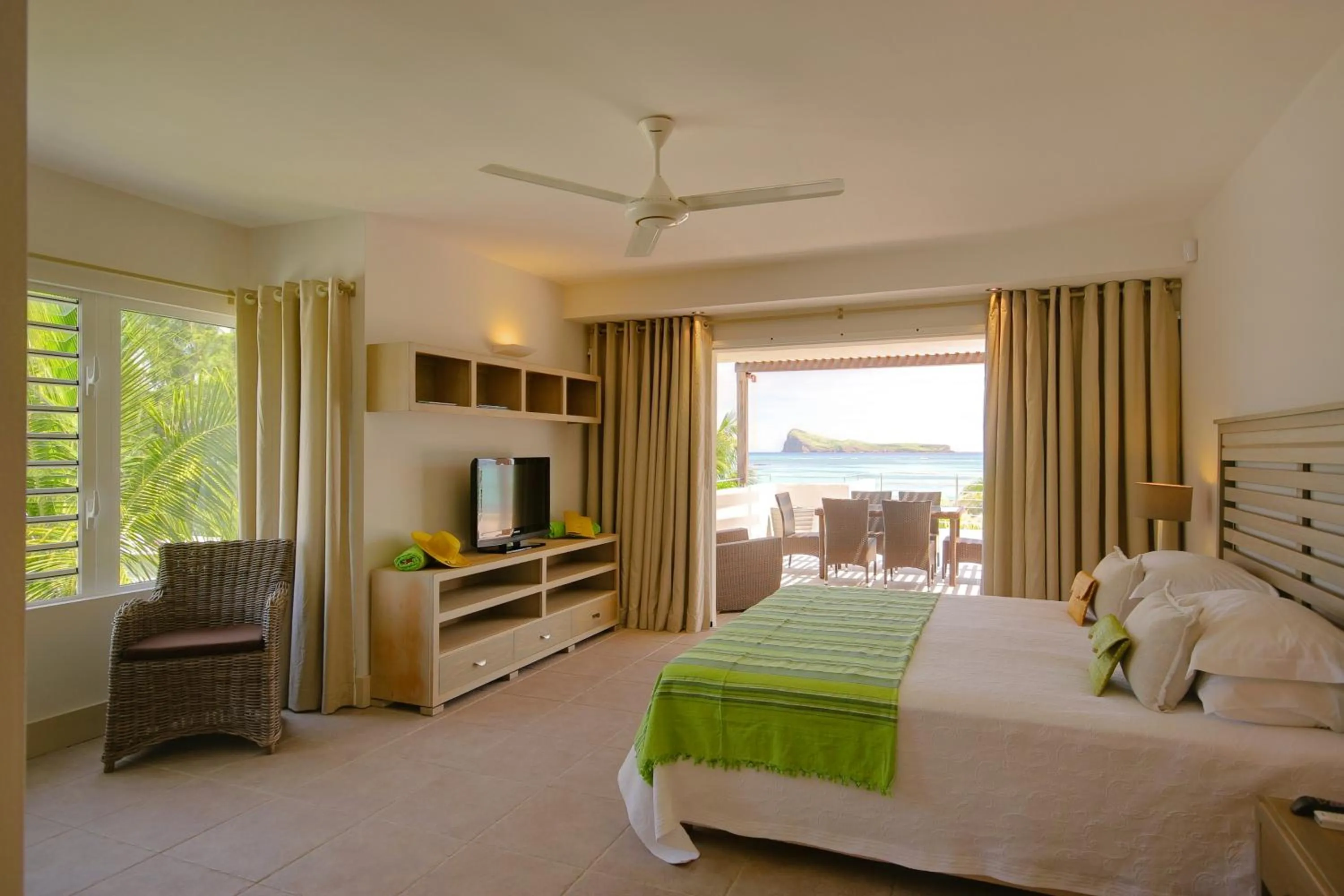Photo of the whole room, Bed in Cape Point Seafront by LOV Mauritius