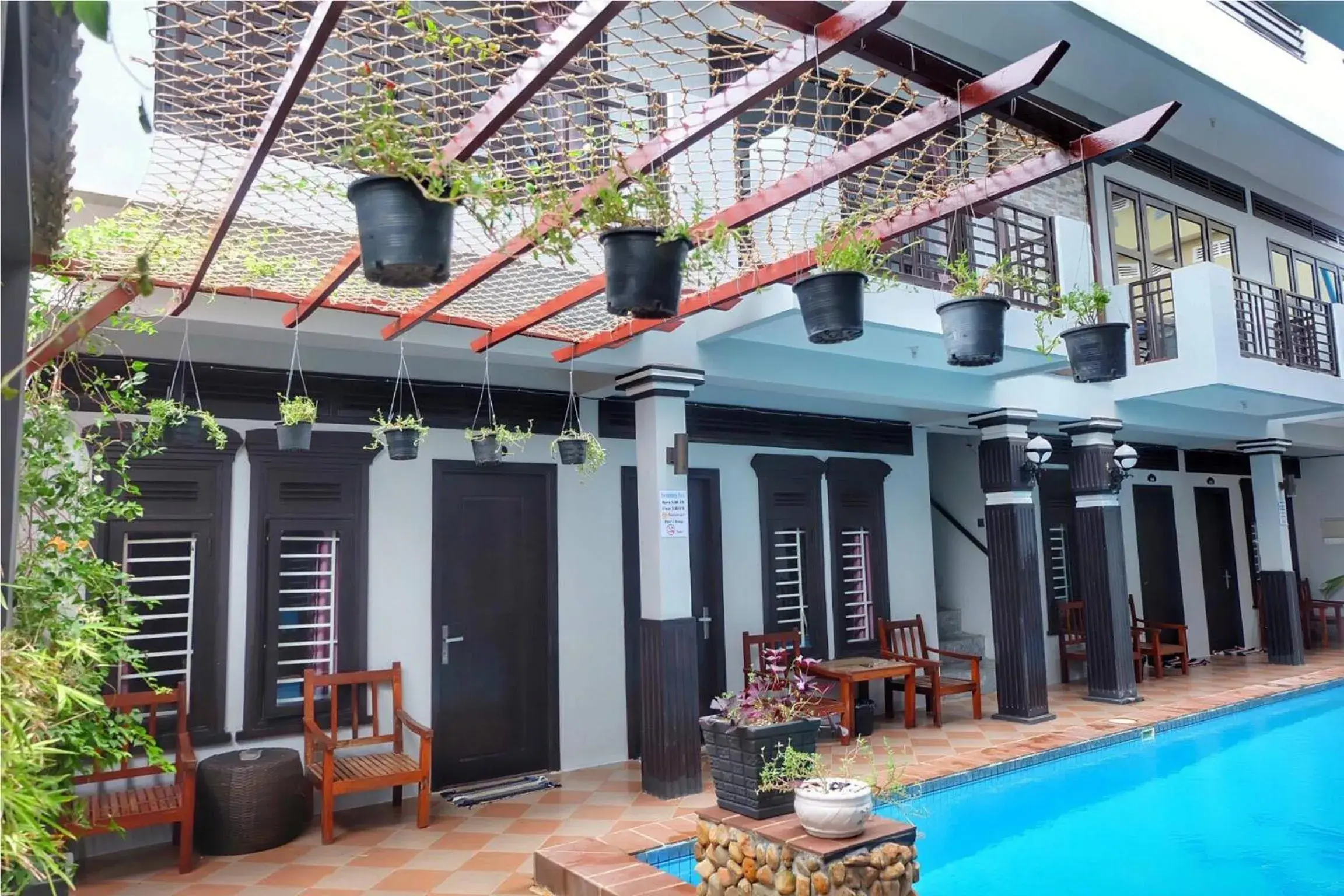 Pool view in VIBOLA Guesthouse Pool view in VIBOLA Guesthouse