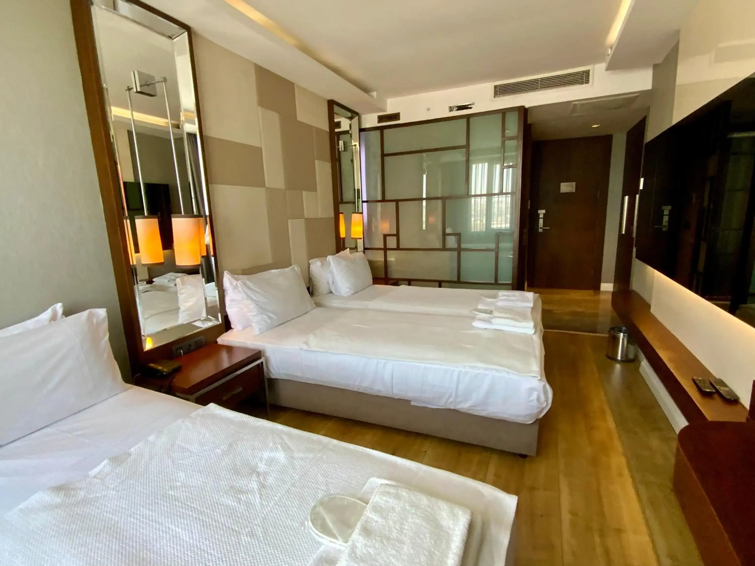 Bed in The Biancho Hotel Pera Bed in The Biancho Hotel Pera