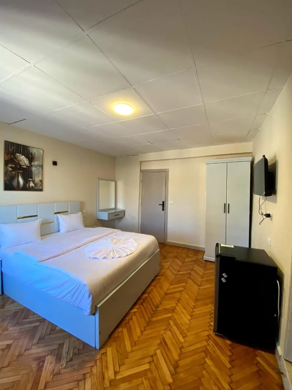 Bed in Sky light hotel