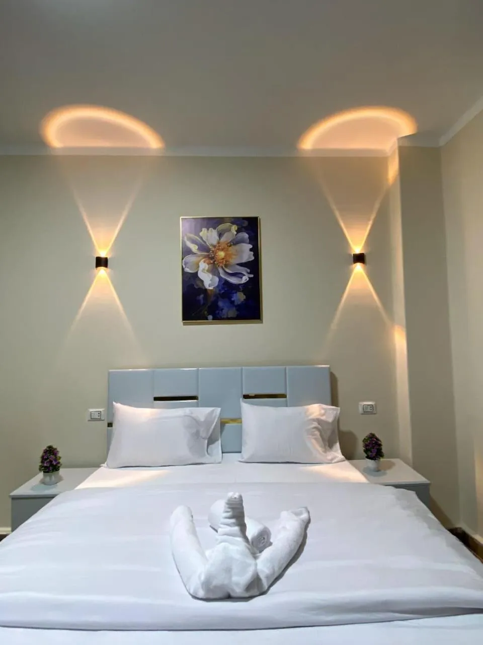 Bed in Sky light hotel