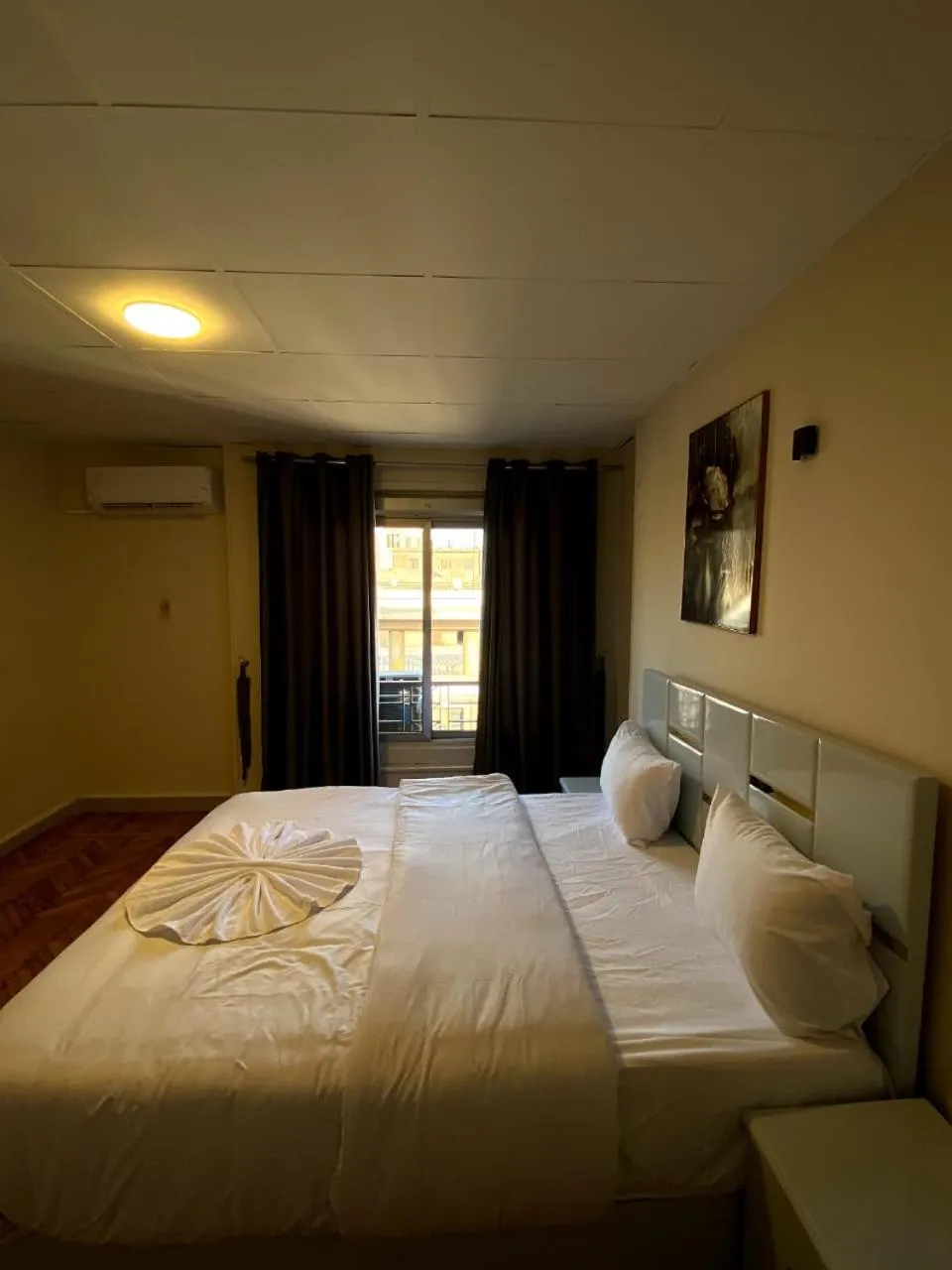 Bed in Sky light hotel