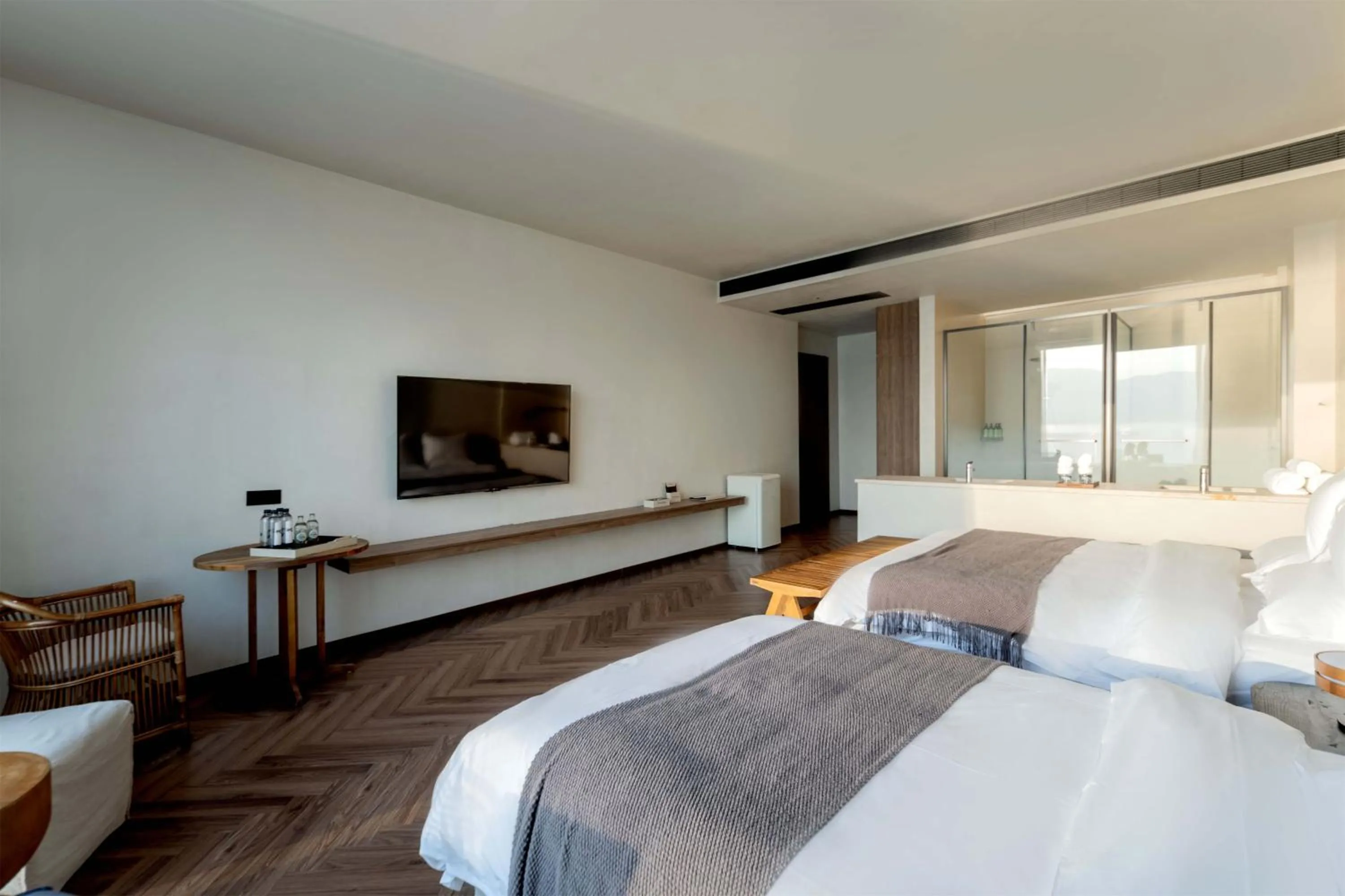 Bed in Dali Qingmai Seaview Resort