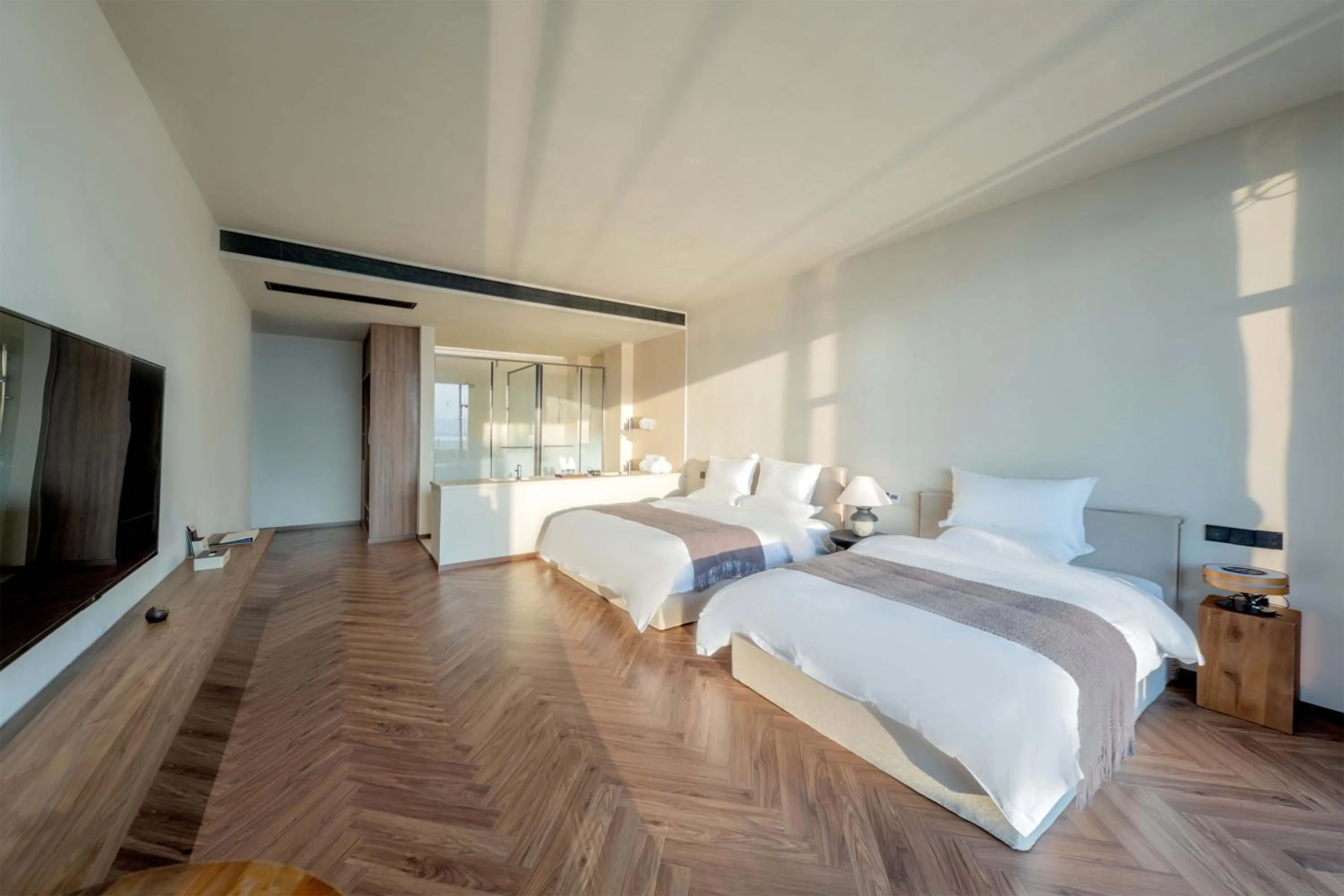 Bed in Dali Qingmai Seaview Resort