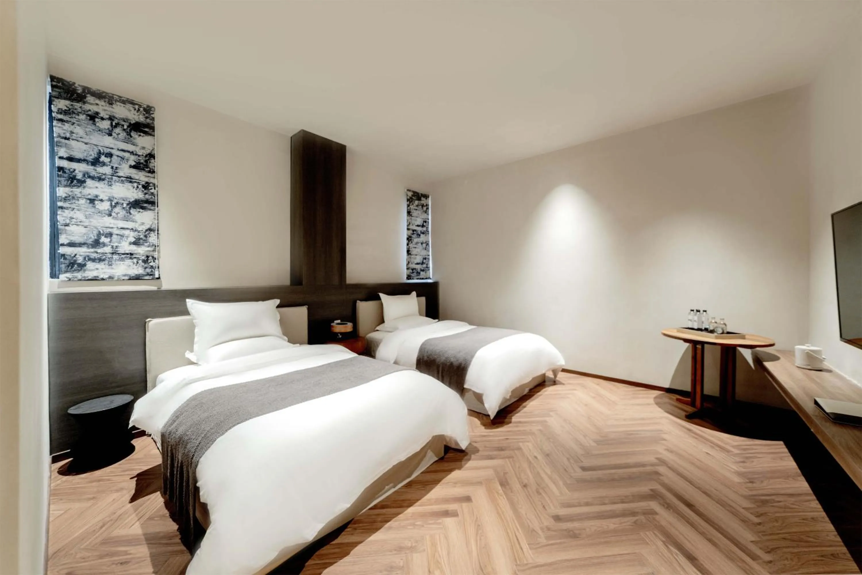 Bed in Dali Qingmai Seaview Resort