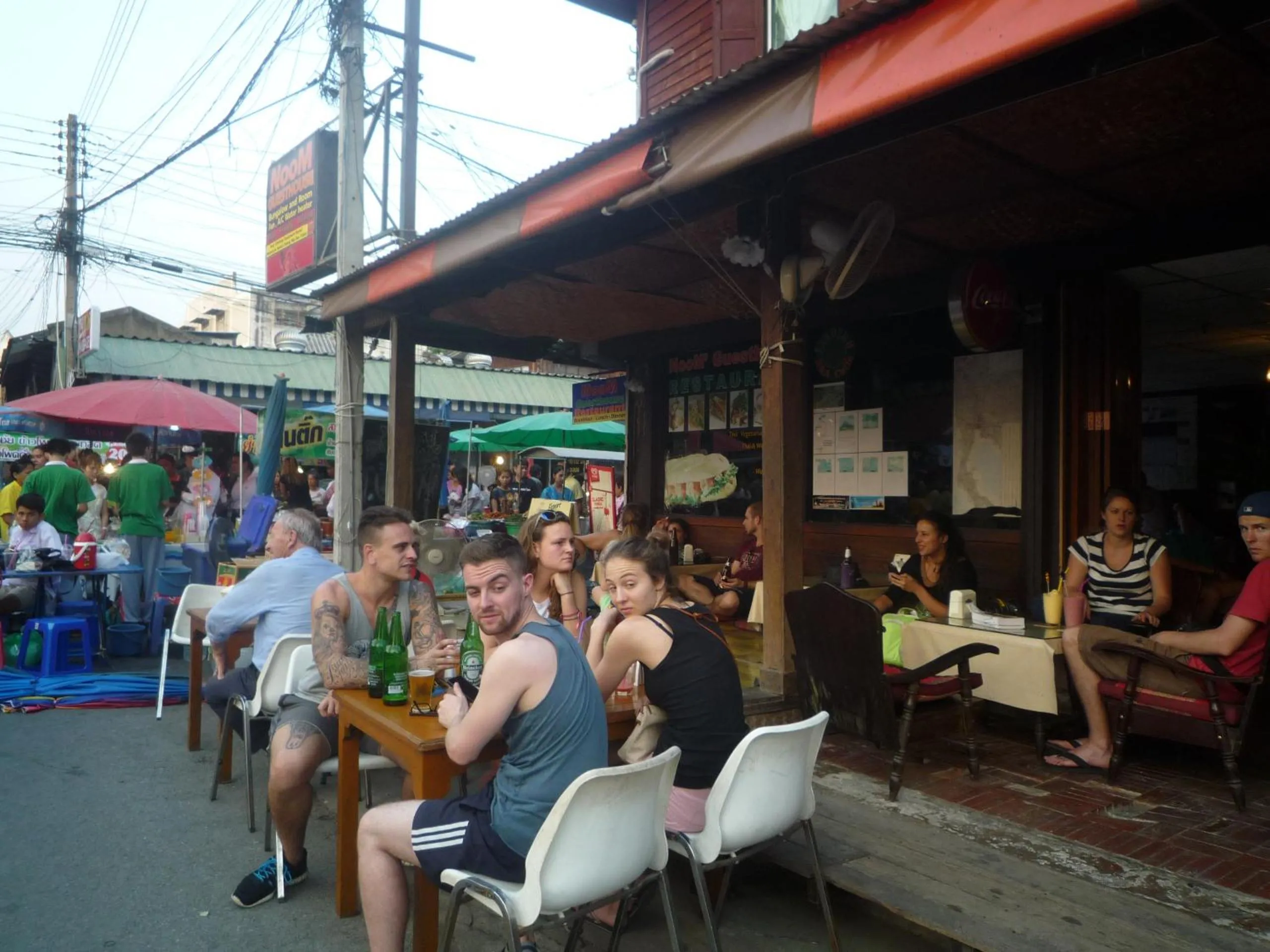 group of guests in Noom Guesthouse