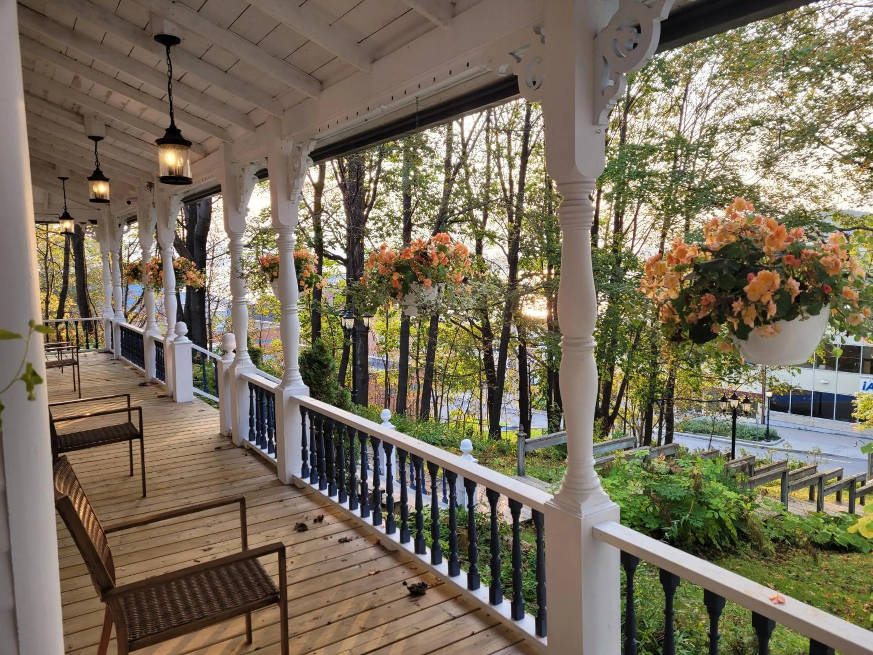 Balcony/Terrace in Auberge Sous les Arbres