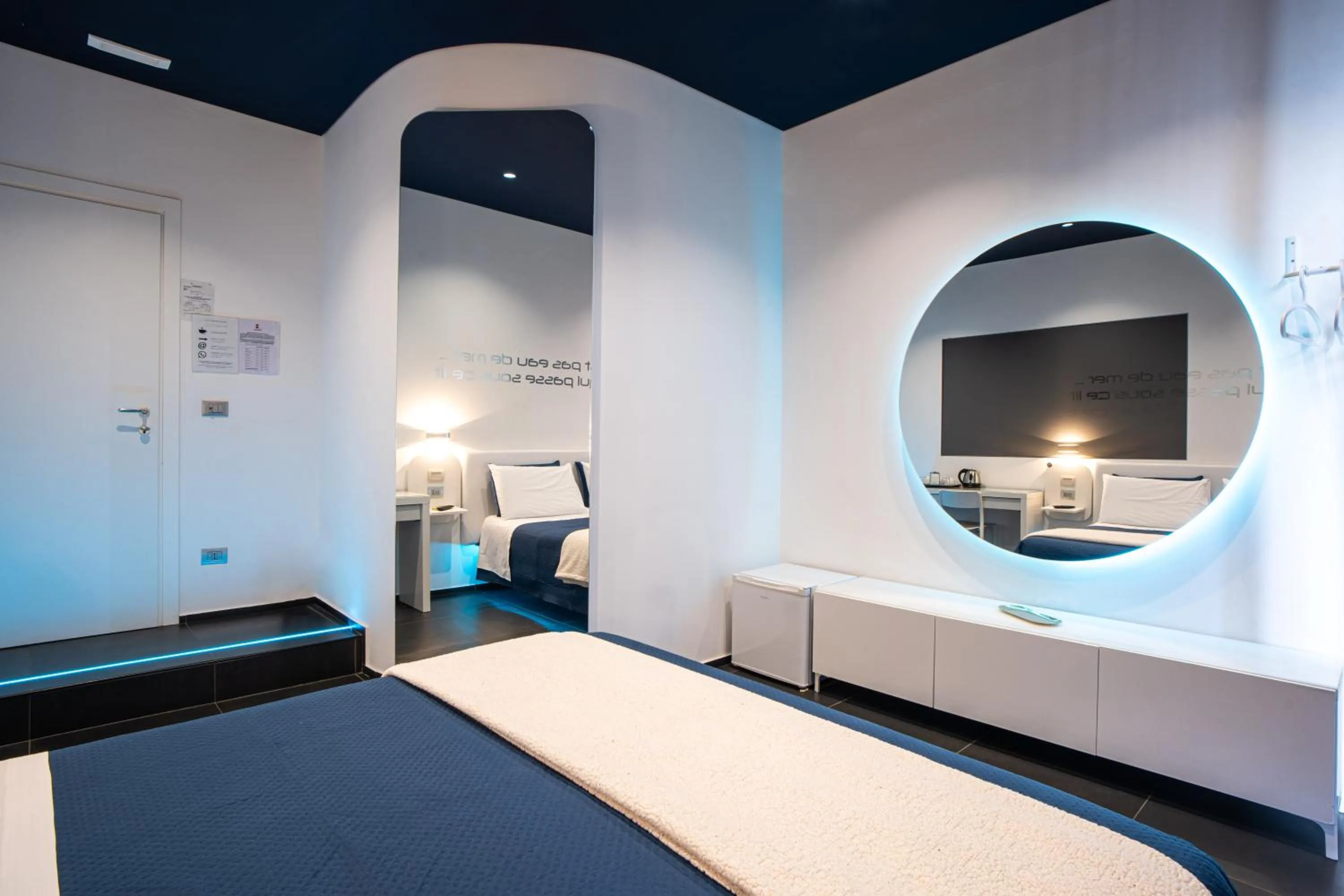 Bed in Skyhouse Beverello