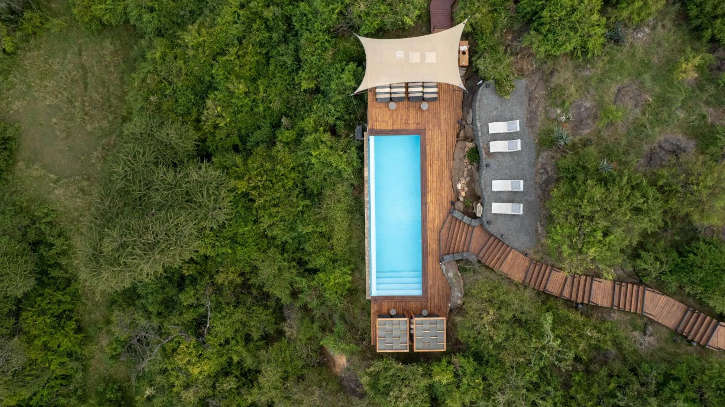 Pool view in Mahali Mzuri