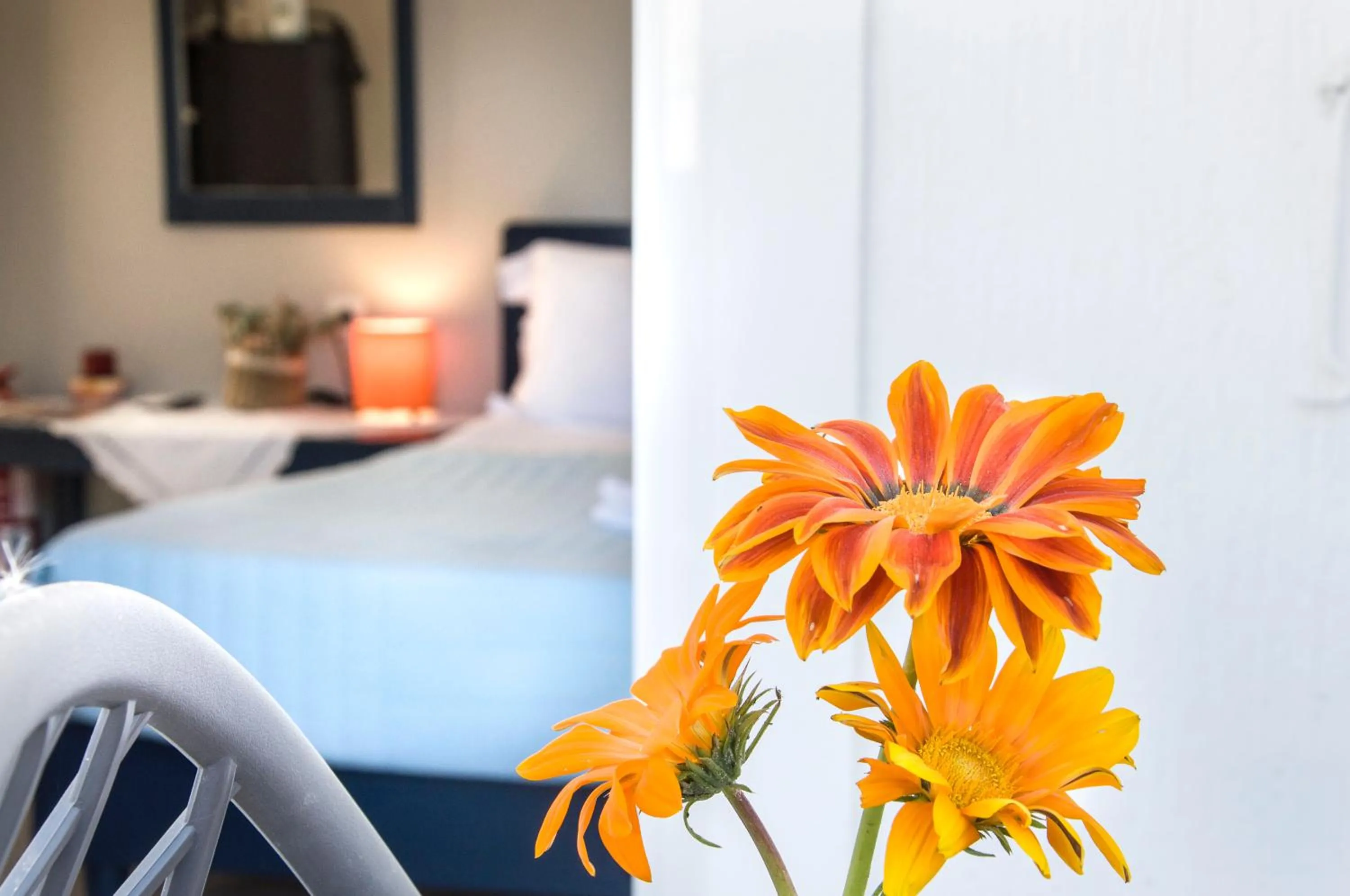 View (from property/room), Bed in Christina Rooms