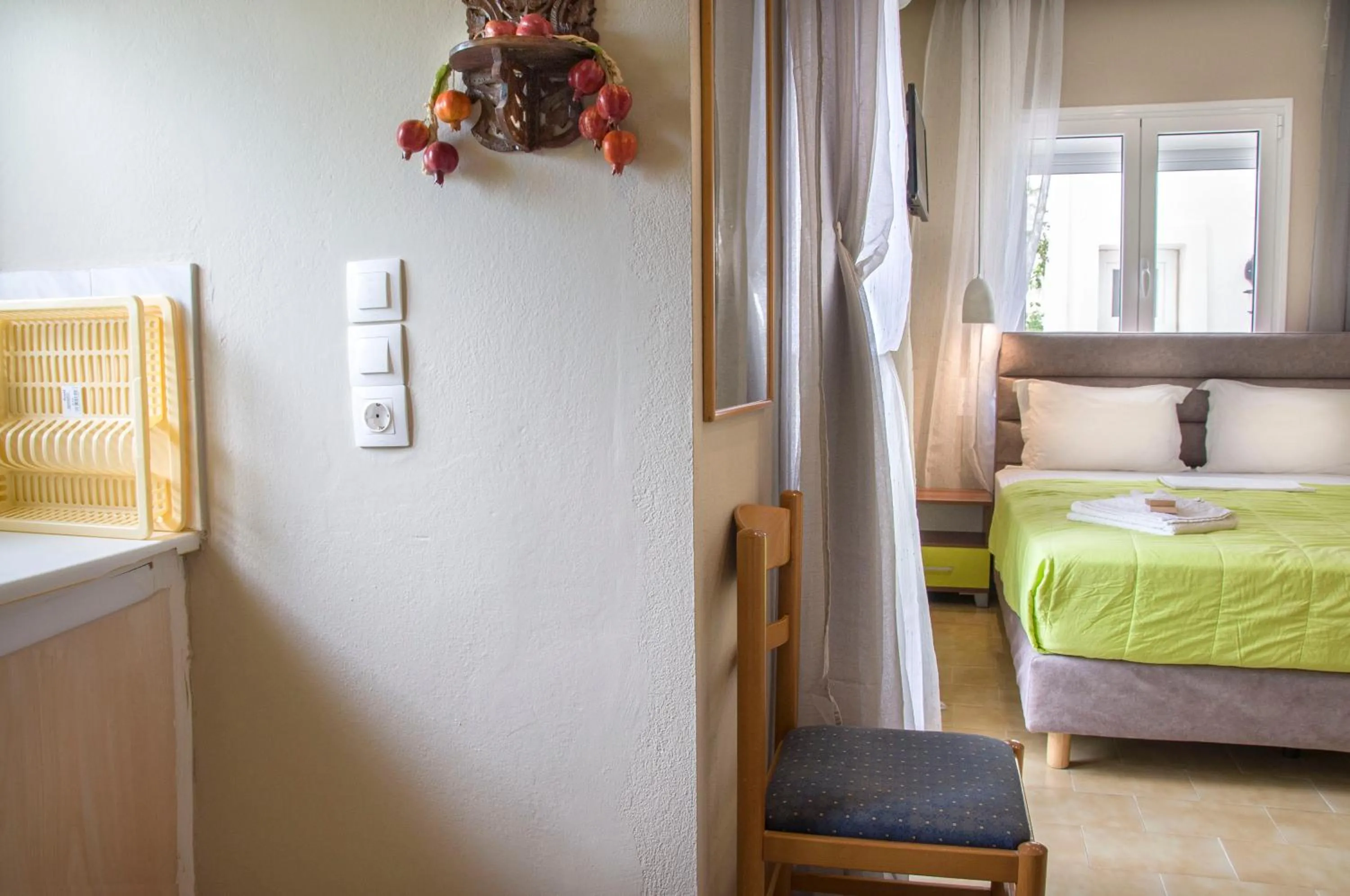 View (from property/room), Bed in Christina Rooms