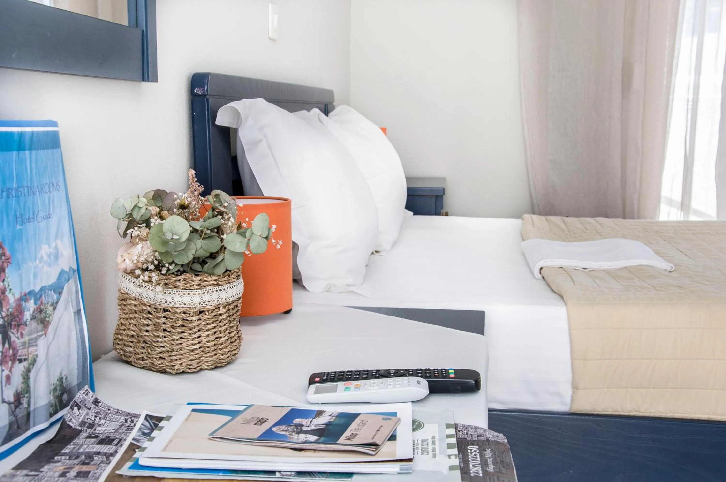 View (from property/room), Bed in Christina Rooms