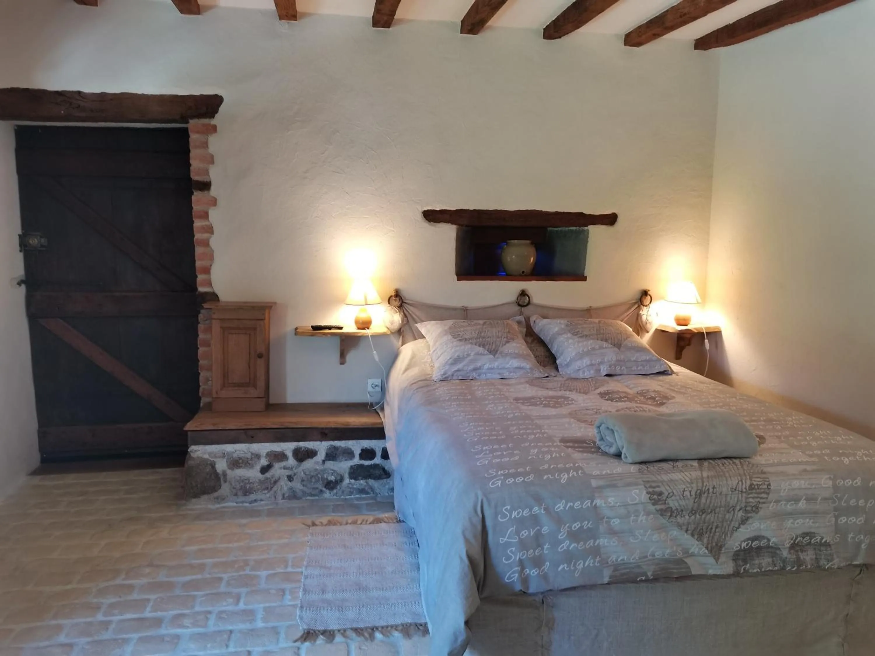 Bedroom, Bed in Domaine des Maillets