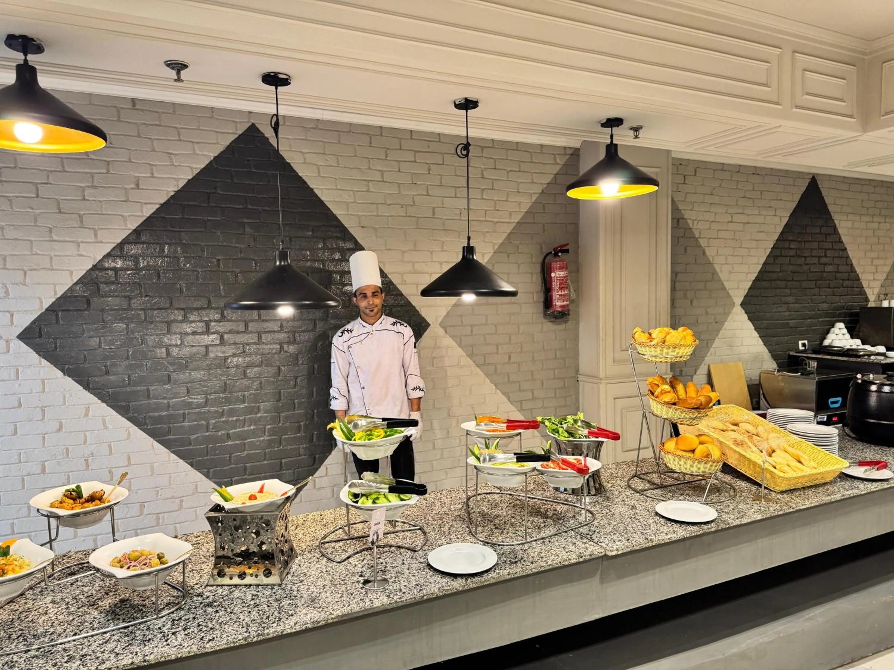 Buffet breakfast in Oriental grand Plaza