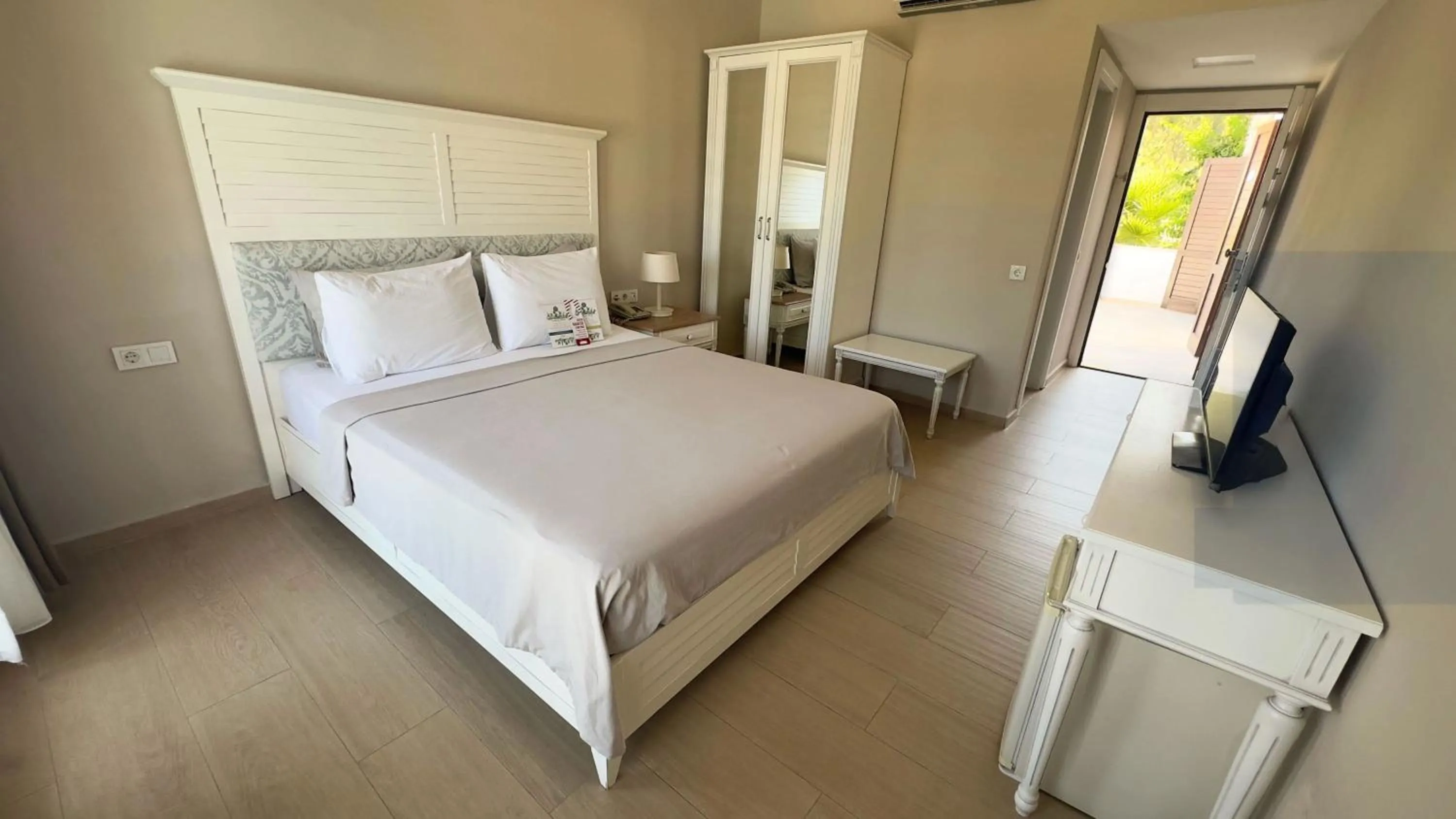 Bed in Datca Doris Hotel