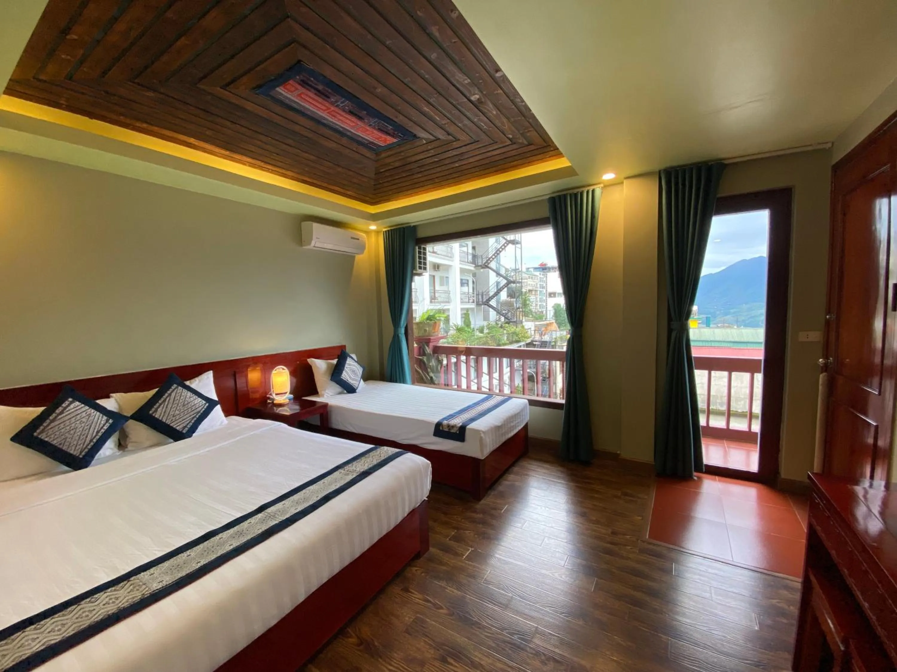 Bed in Botanic Sapa Hotel