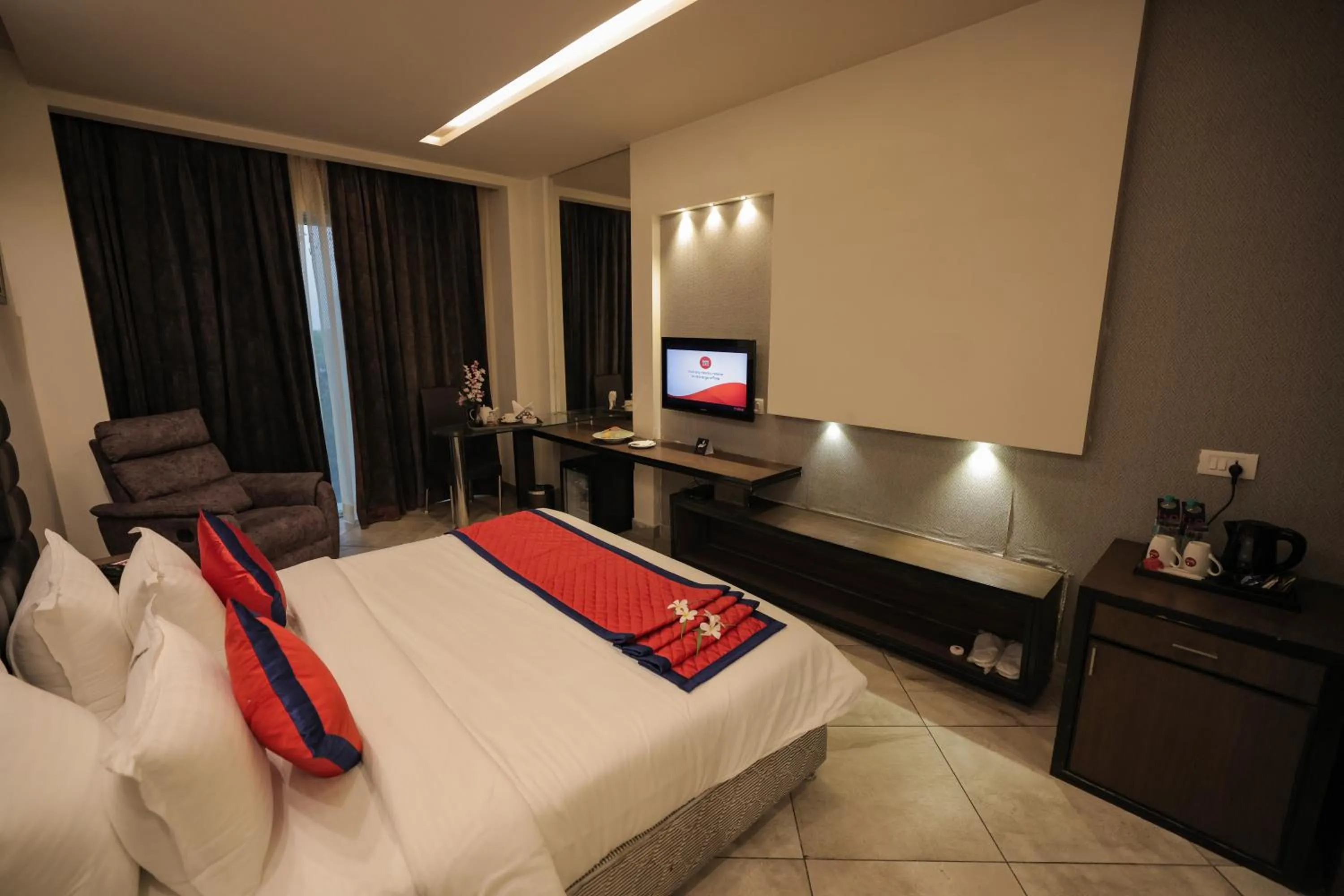 View (from property/room), Bed in Spree Hotel Meerut