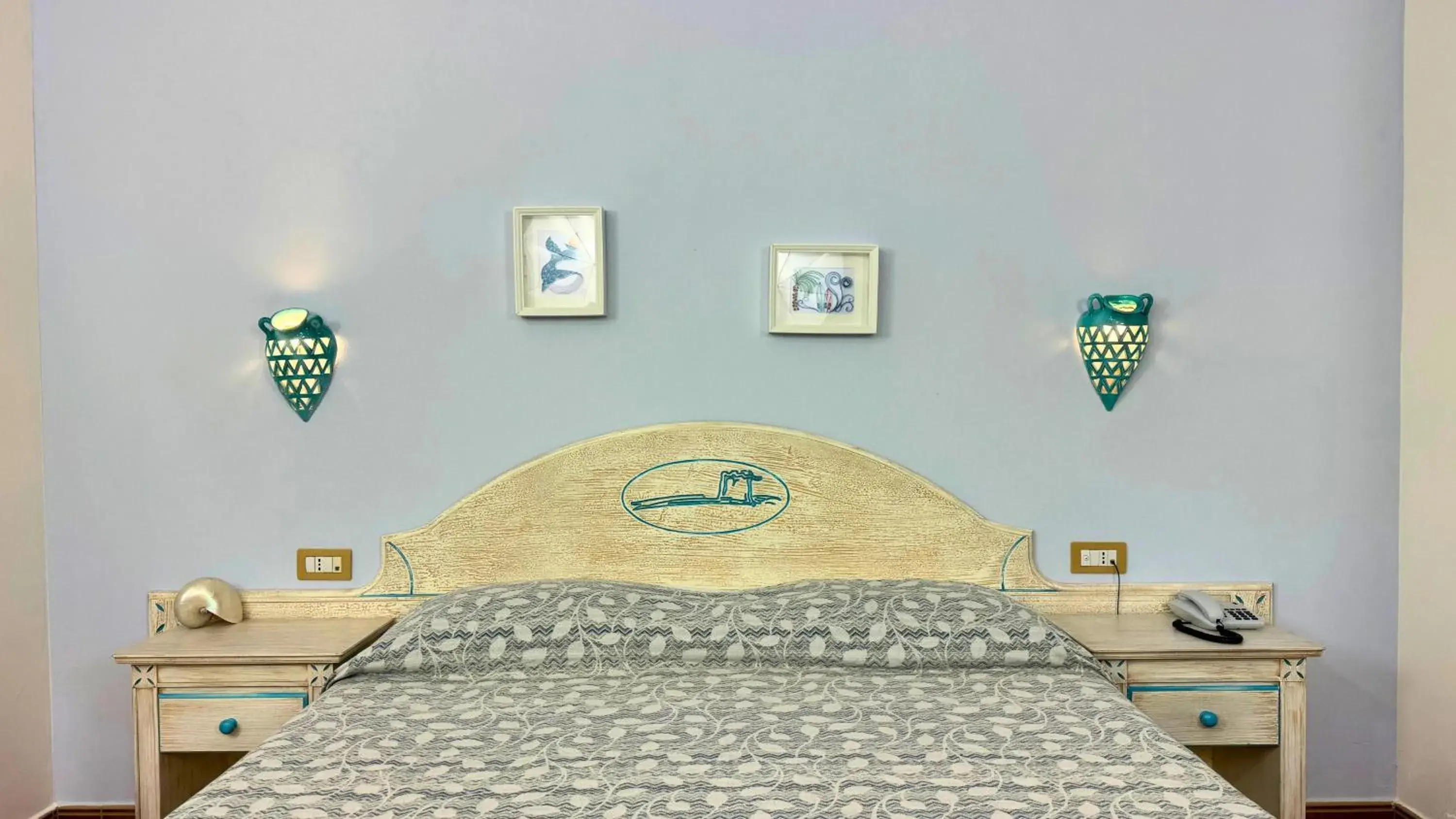 Bed in Hotel le Sabbie Bed in Hotel le Sabbie