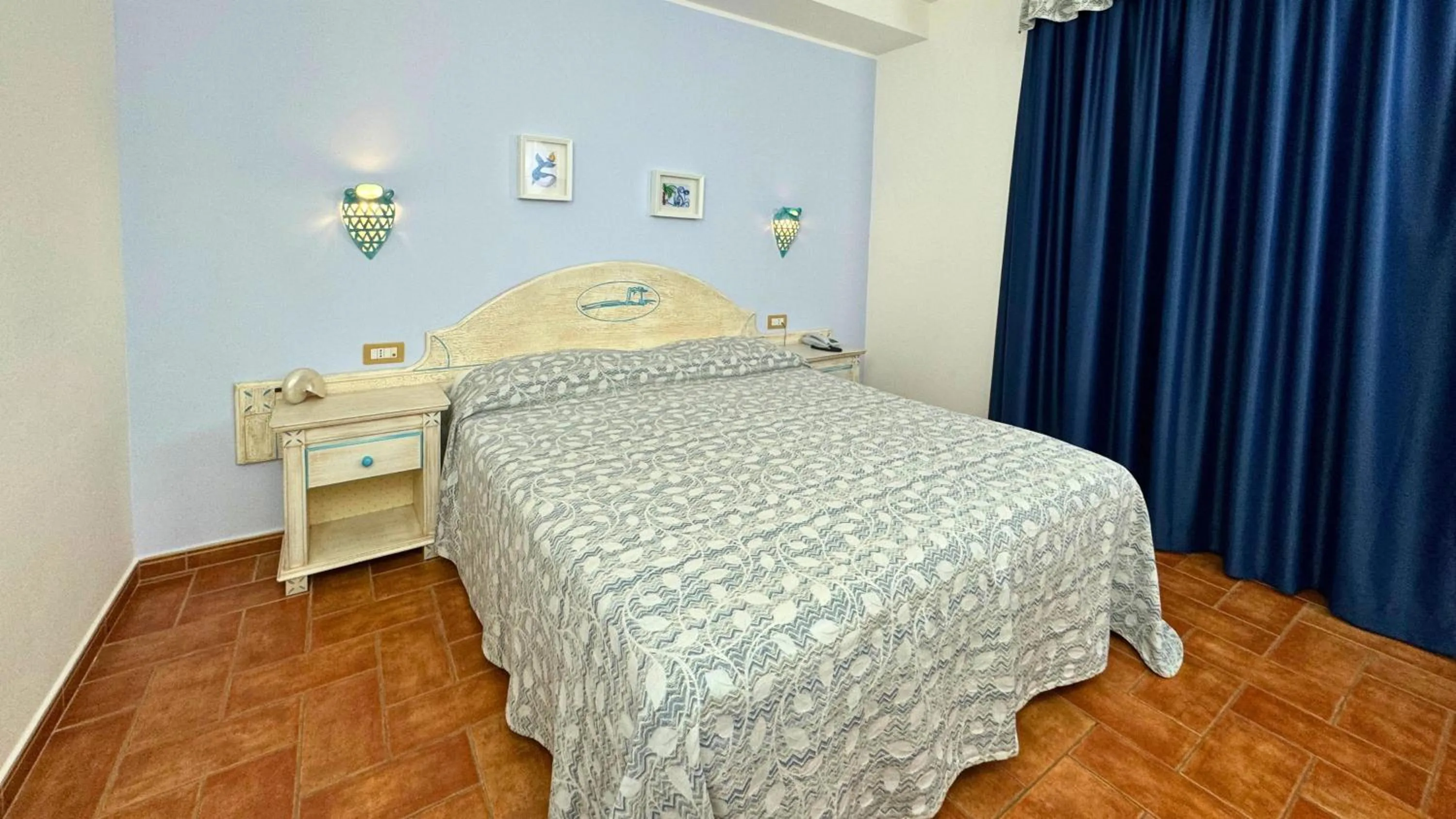 Bed in Hotel le Sabbie