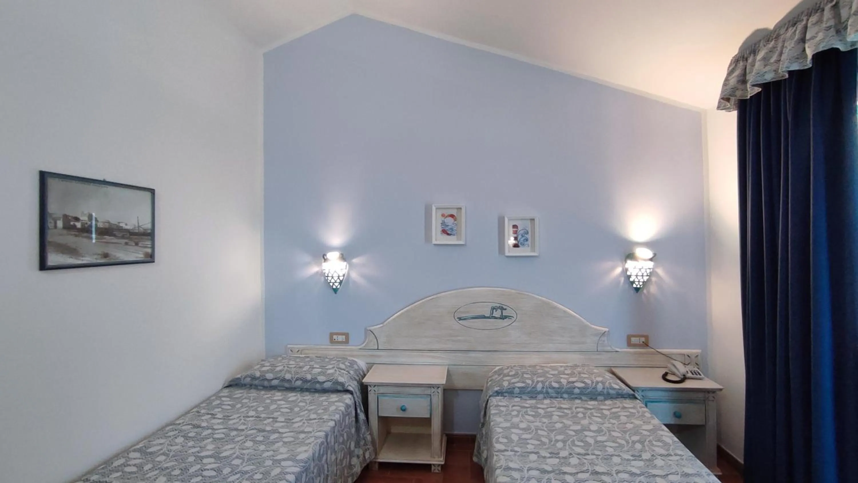 Bed in Hotel le Sabbie