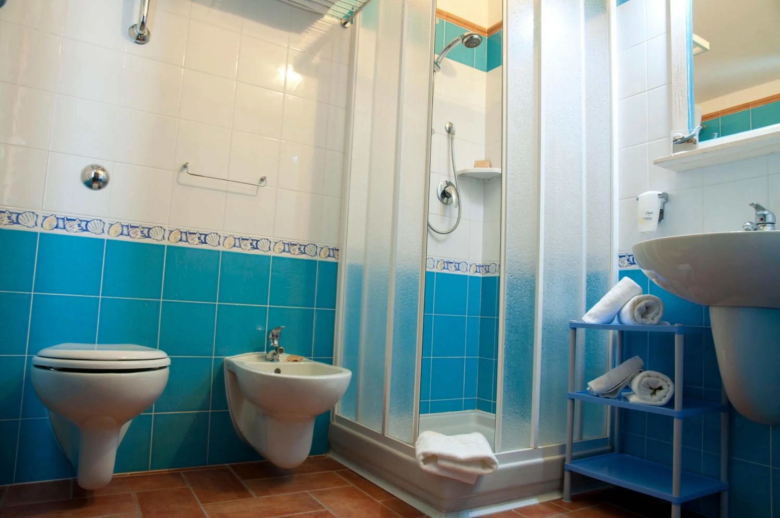 Shower in Hotel le Sabbie