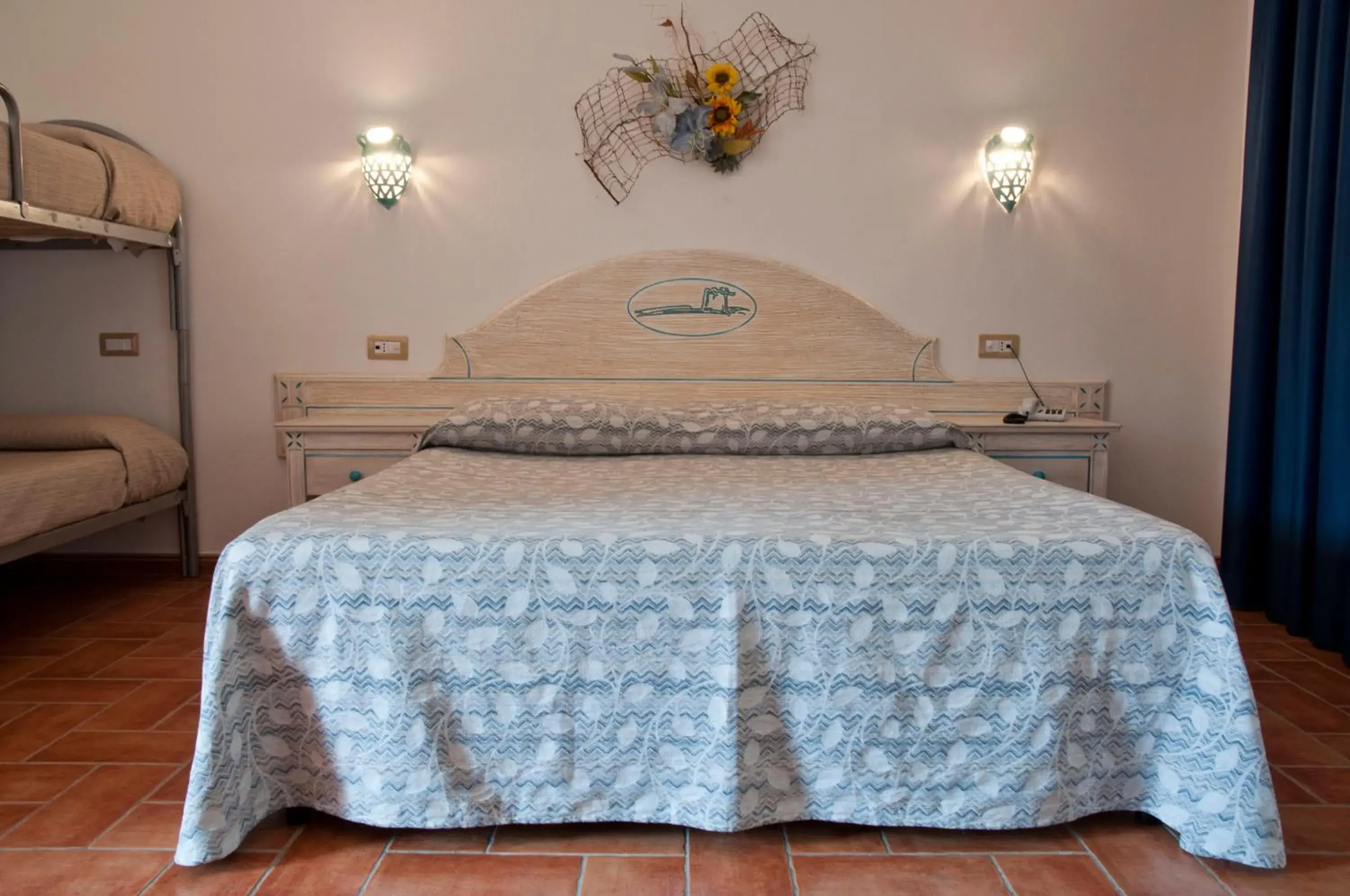 Bed in Hotel le Sabbie Bed in Hotel le Sabbie