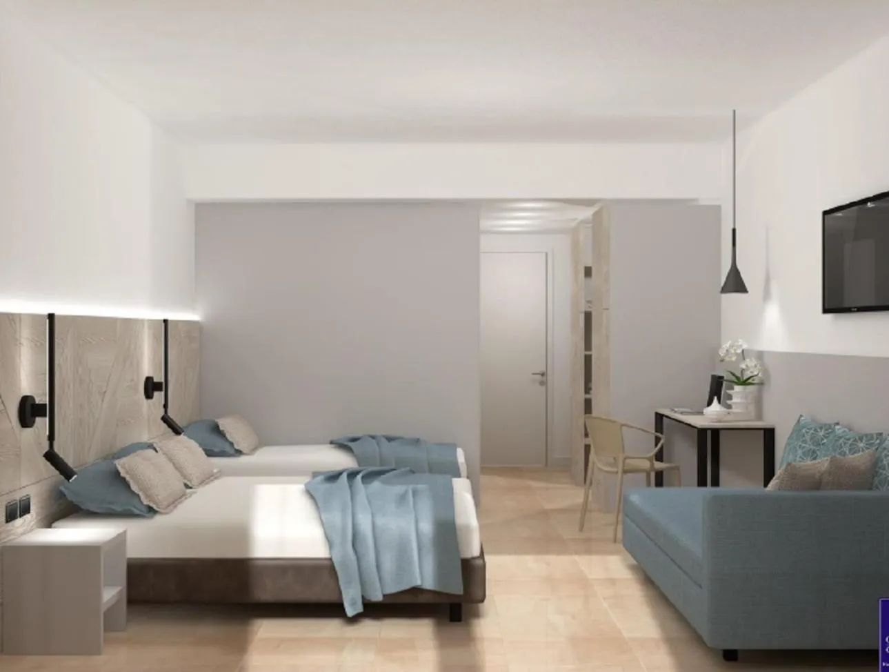 Bed in Hotel Holiday