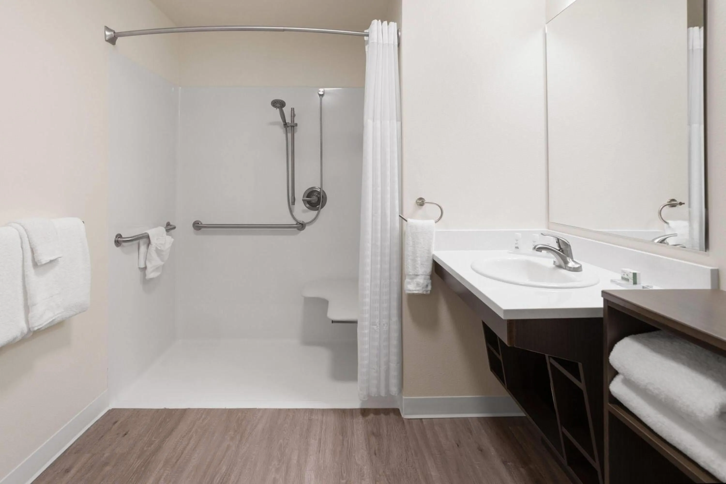 Shower in Hawthorn Extended Stay by Wyndham Alpine