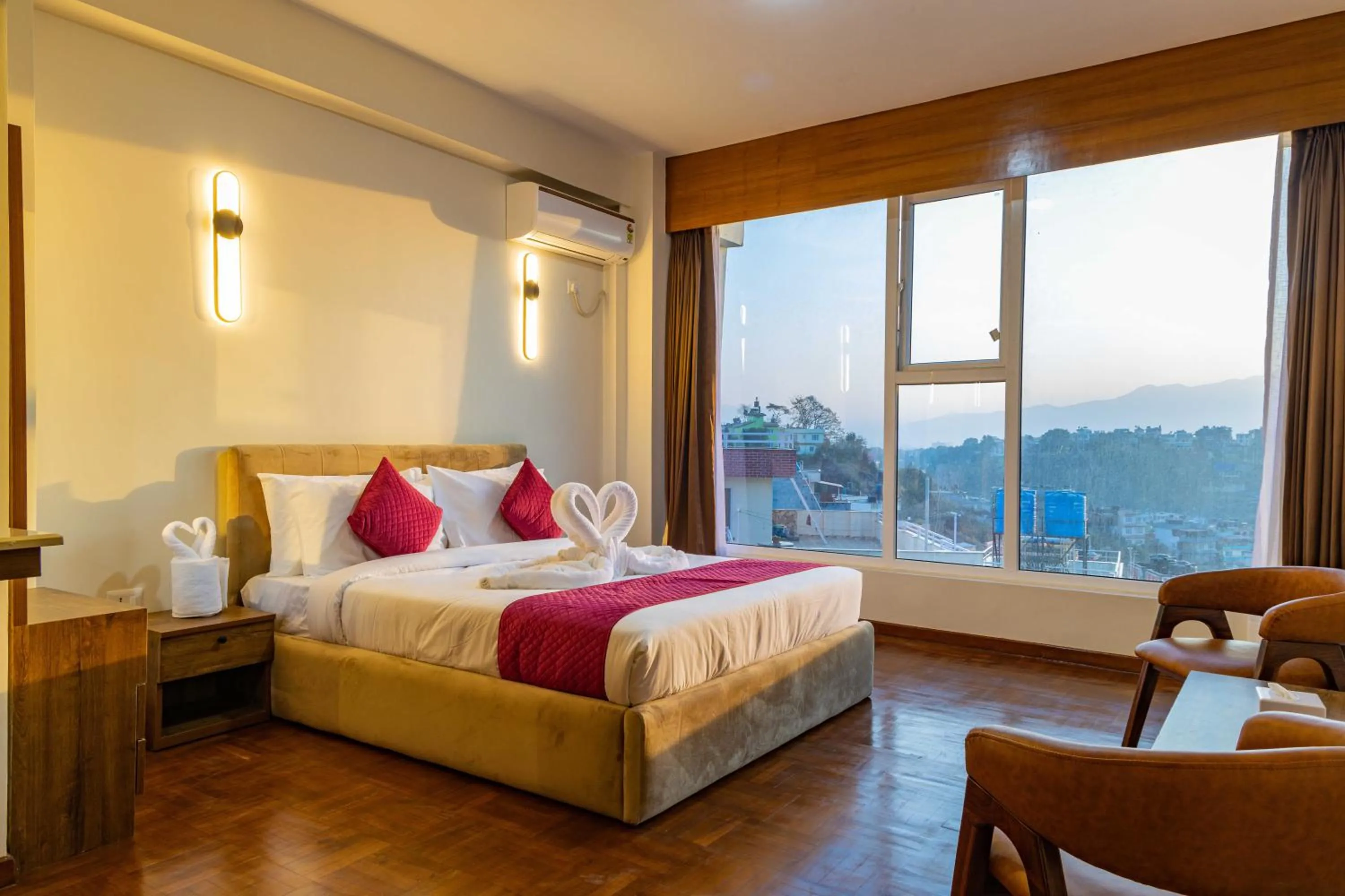 Natural landscape, Bed in Mhendo Hotel & Studio Suites
