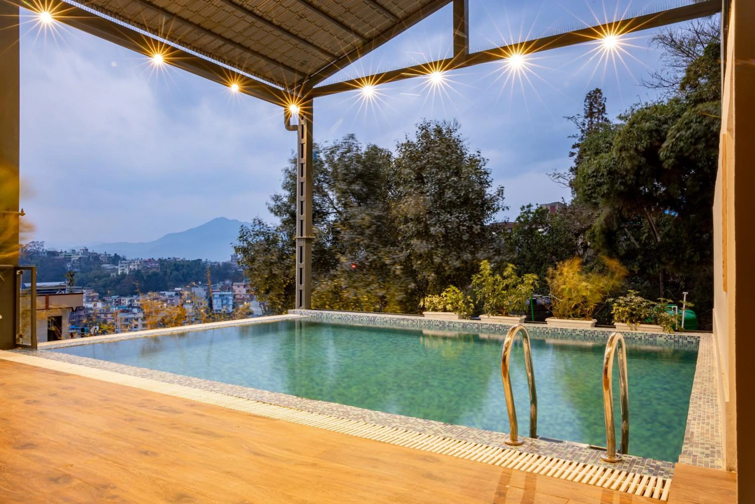 Swimming pool in Mhendo Hotel & Studio Suites