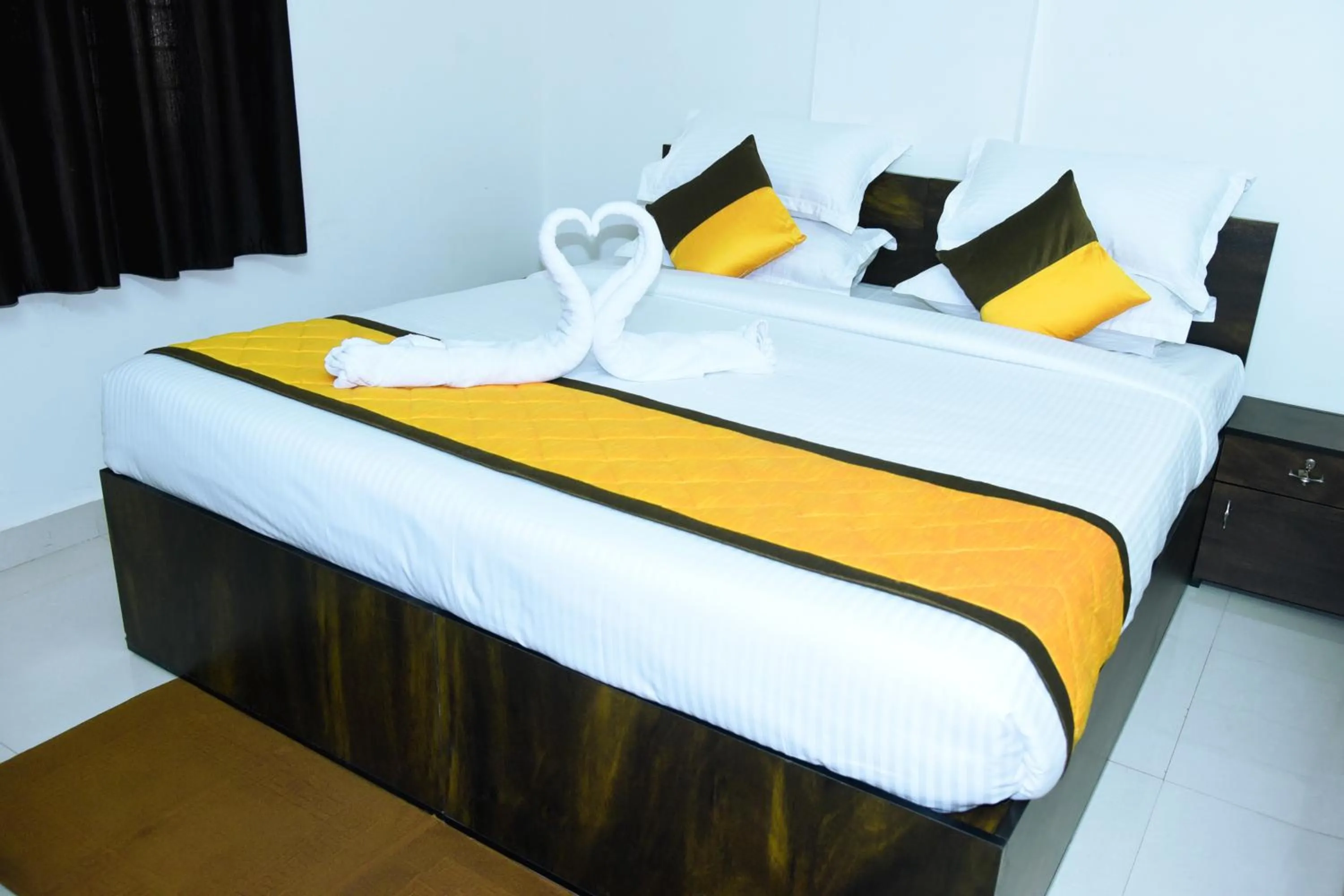 Bed in Grand View Hotel