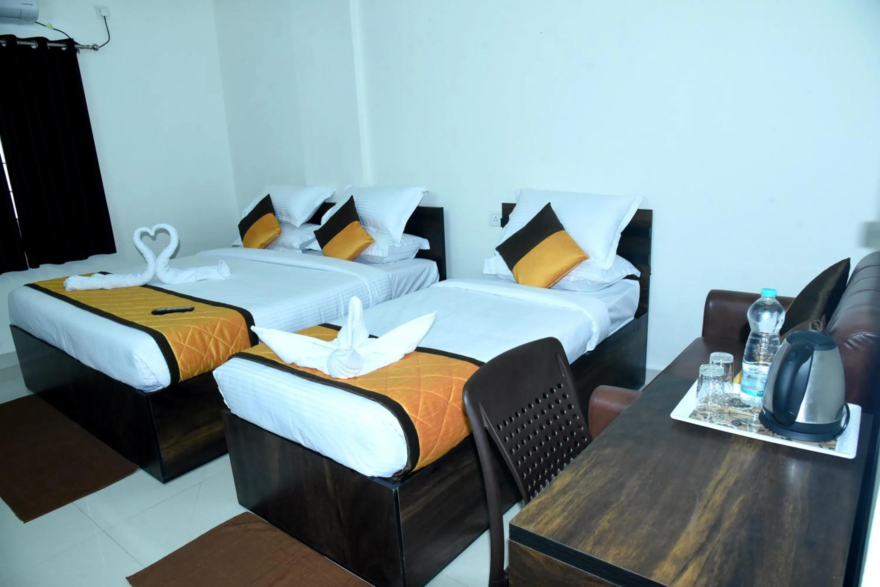 Bed in Grand View Hotel