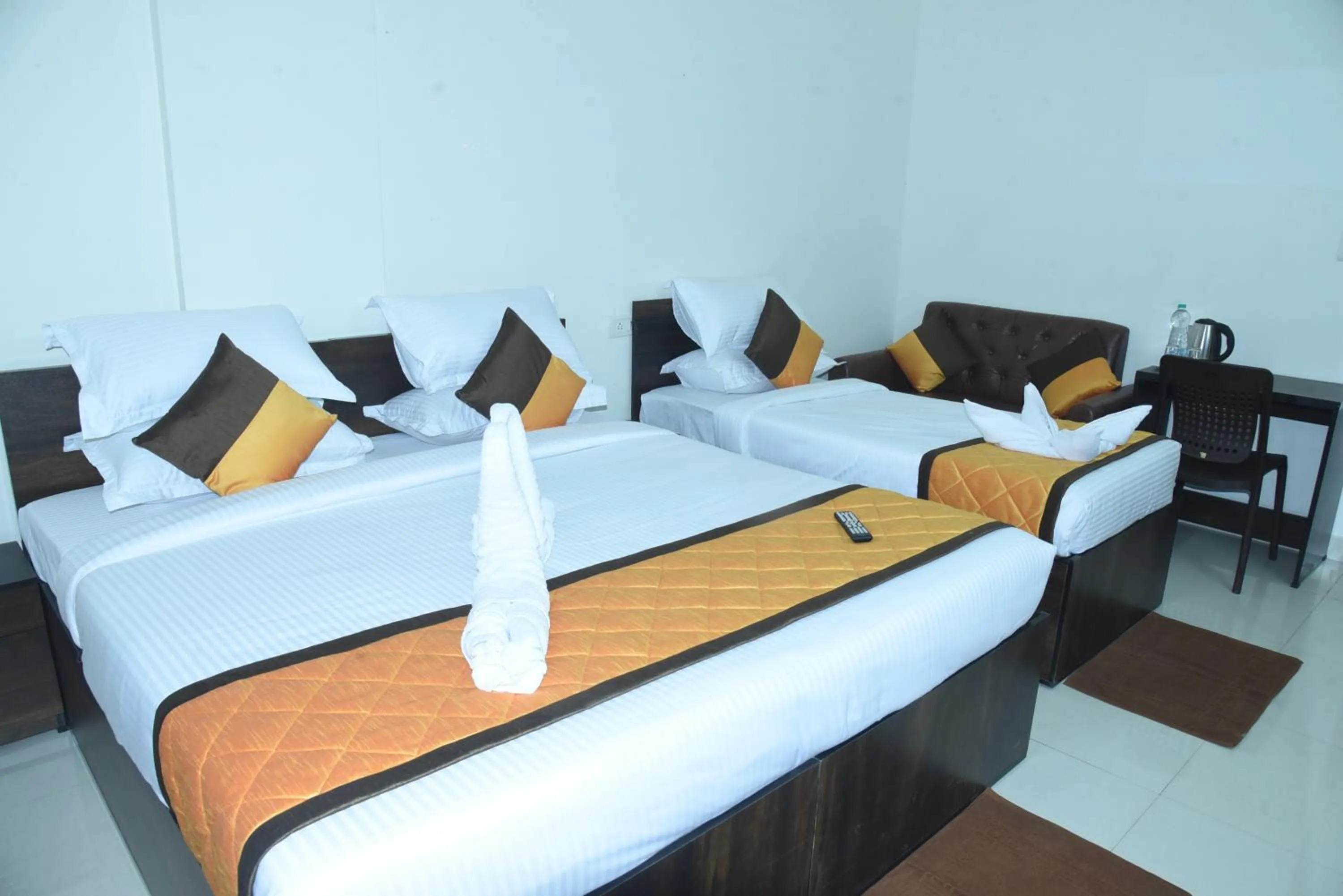 Bed in Grand View Hotel