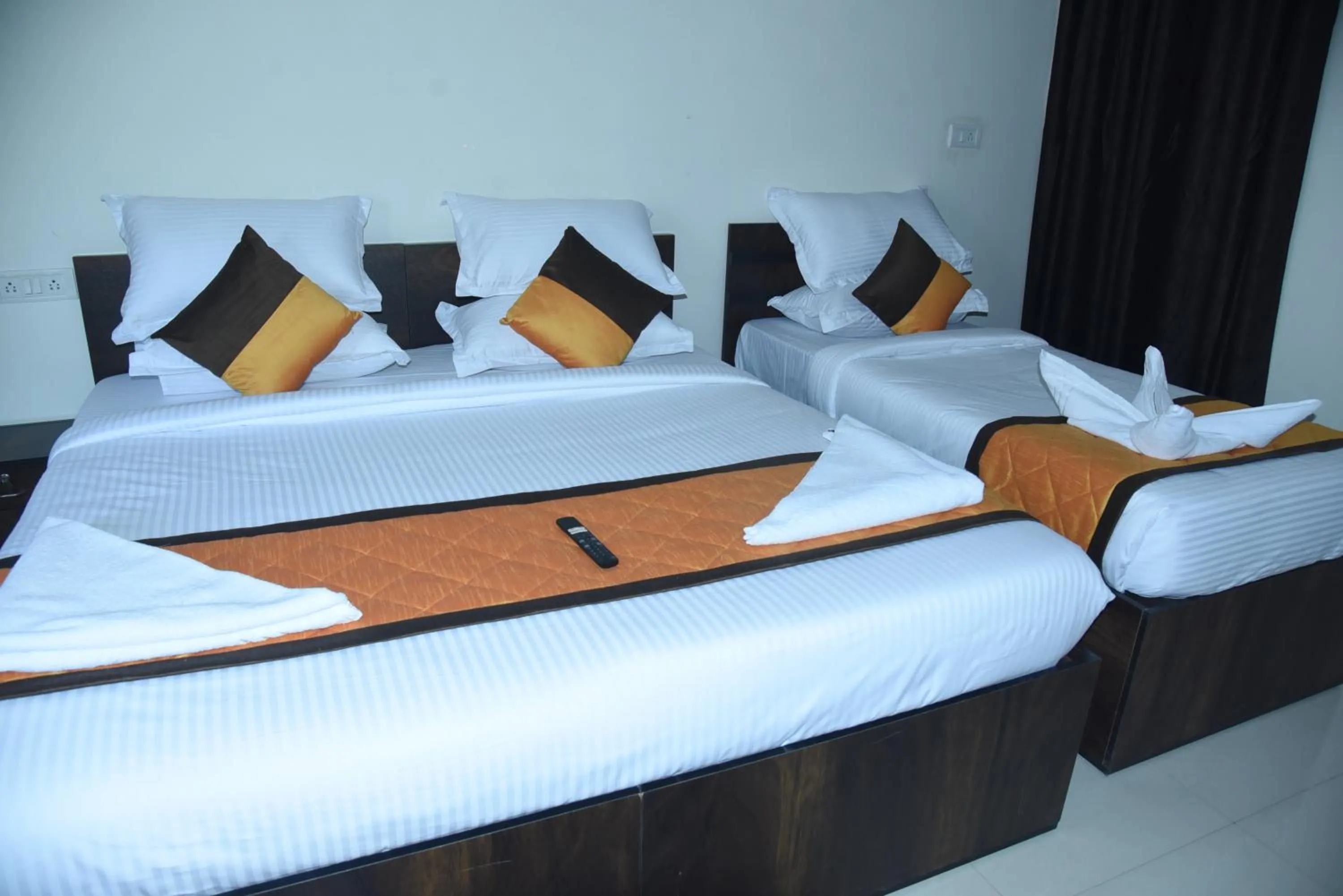 Bed in Grand View Hotel