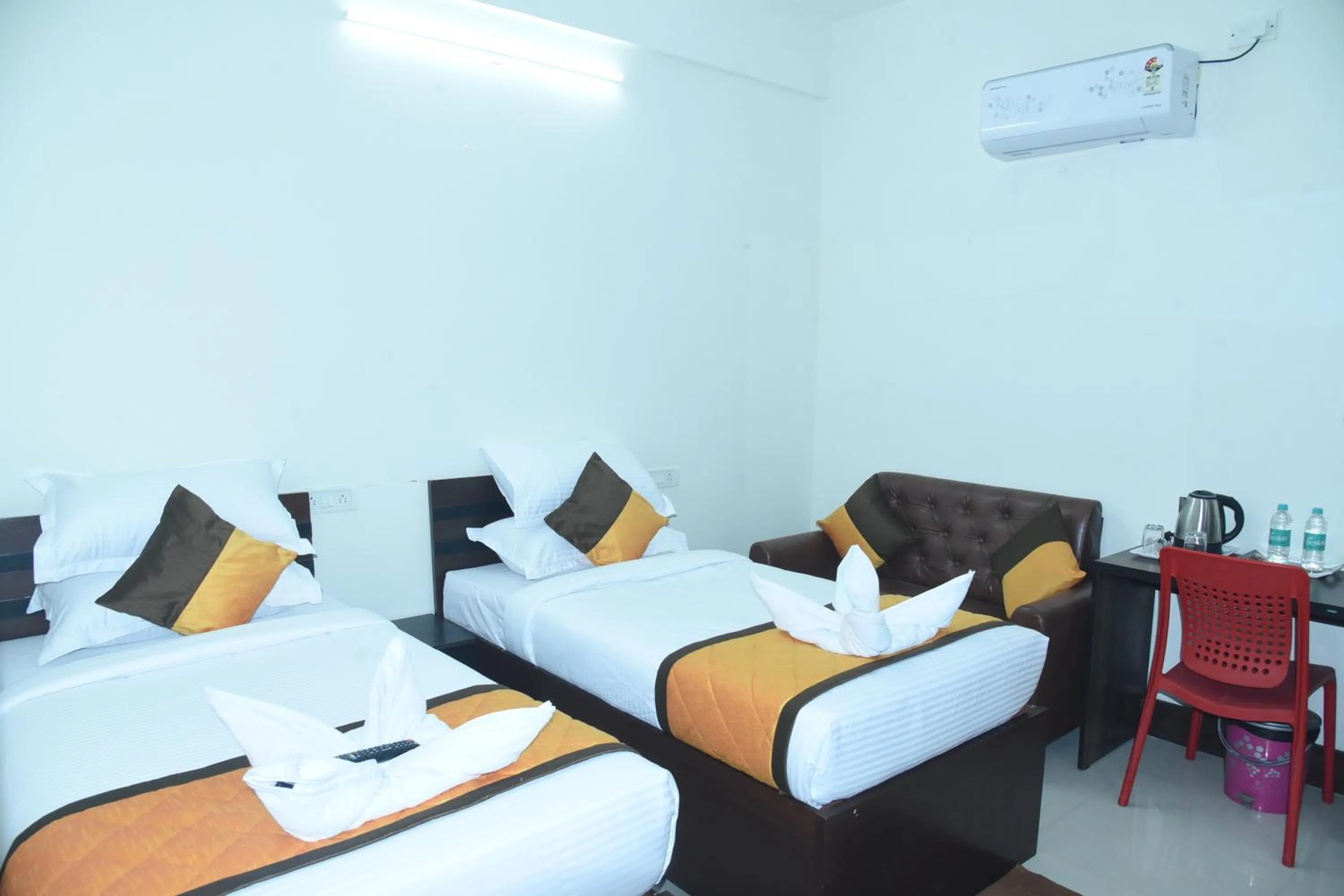 Bed in Grand View Hotel