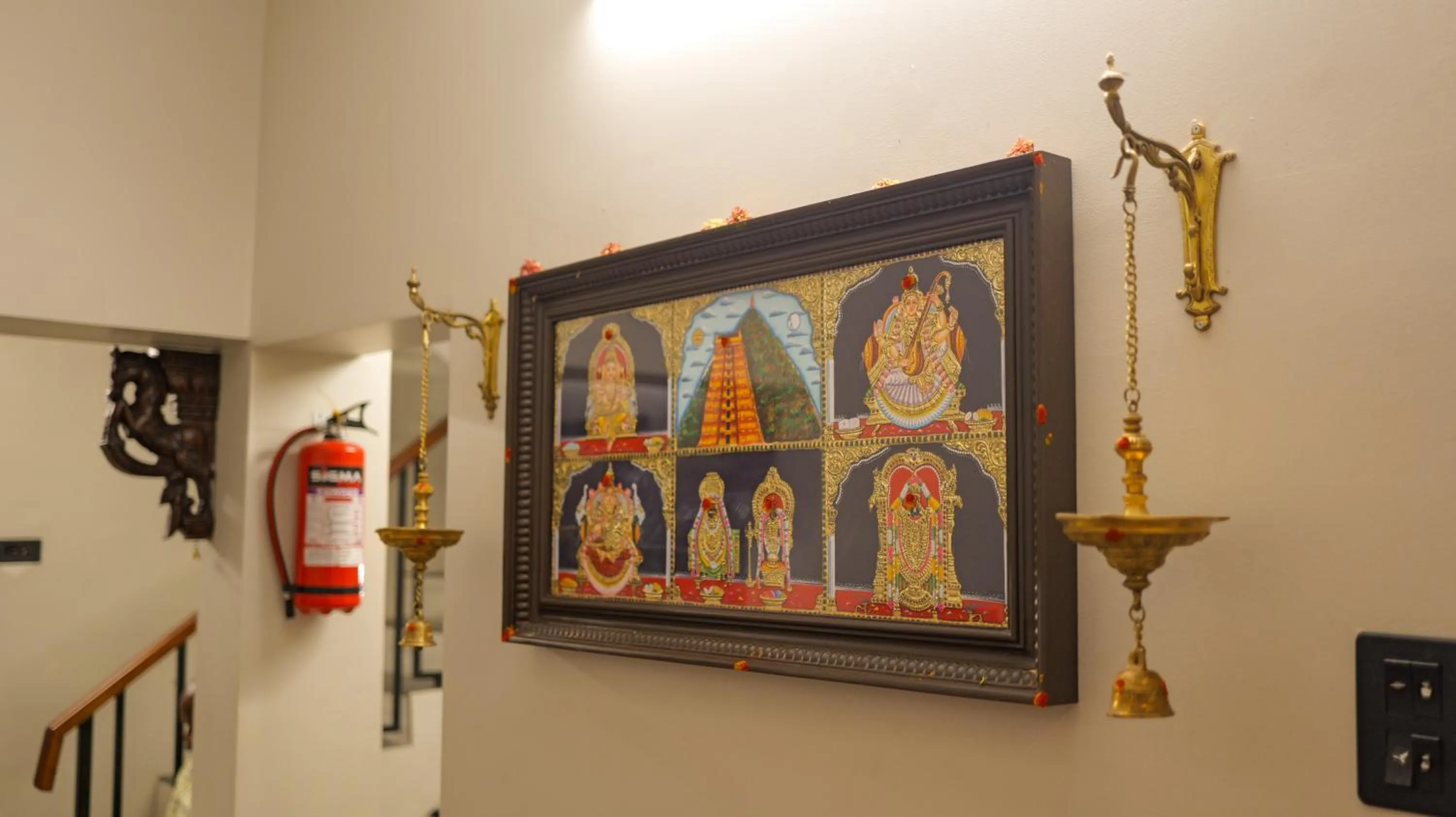 Decorative detail in Dwaraka Resorts