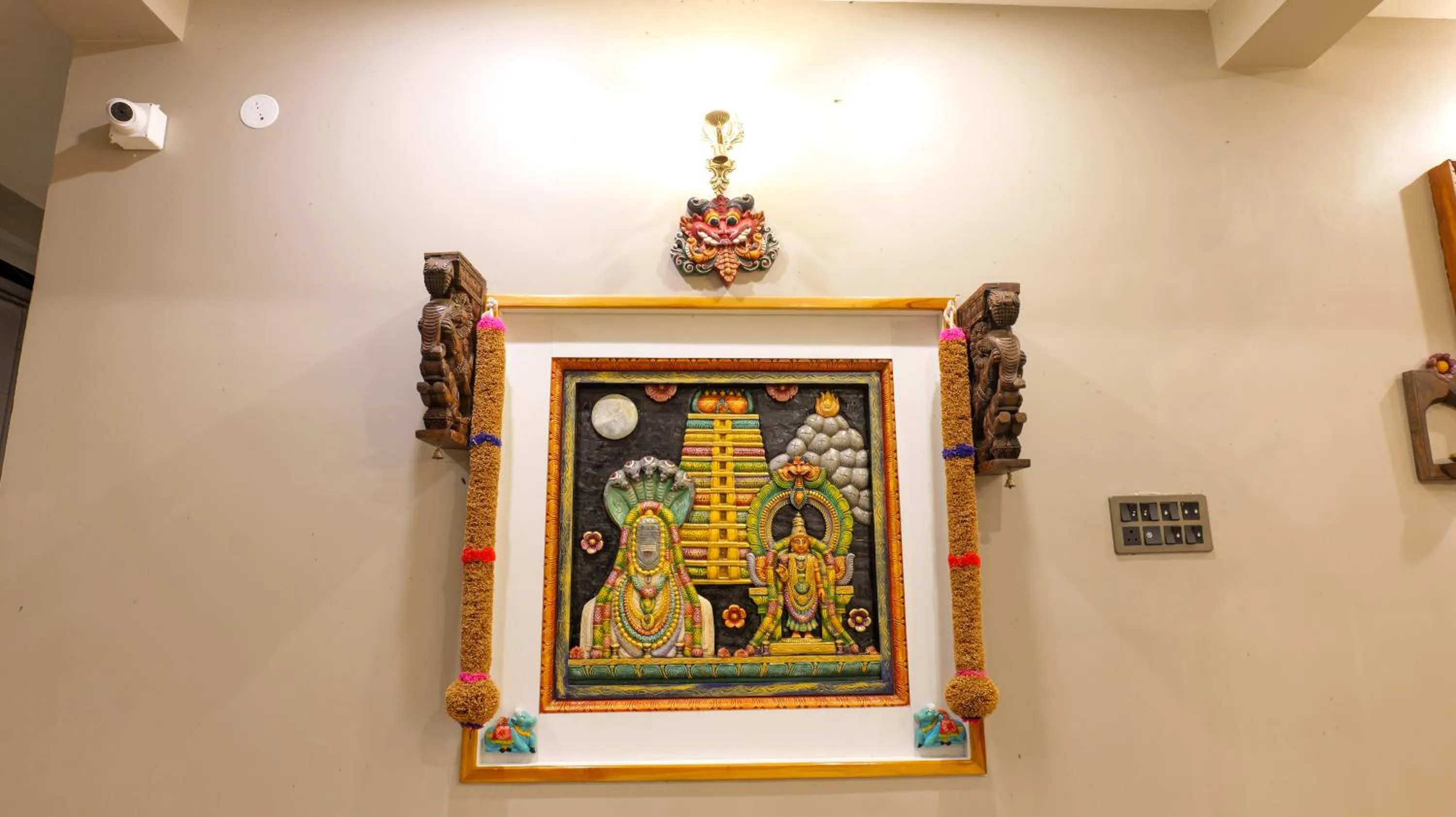 Decorative detail in Dwaraka Resorts