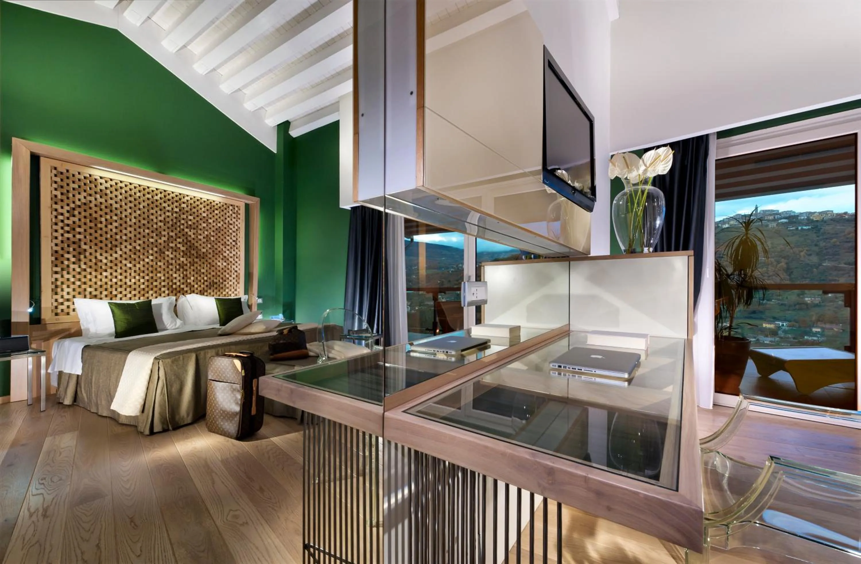 Bed in Bouganville Hill Resort & Wellness Space