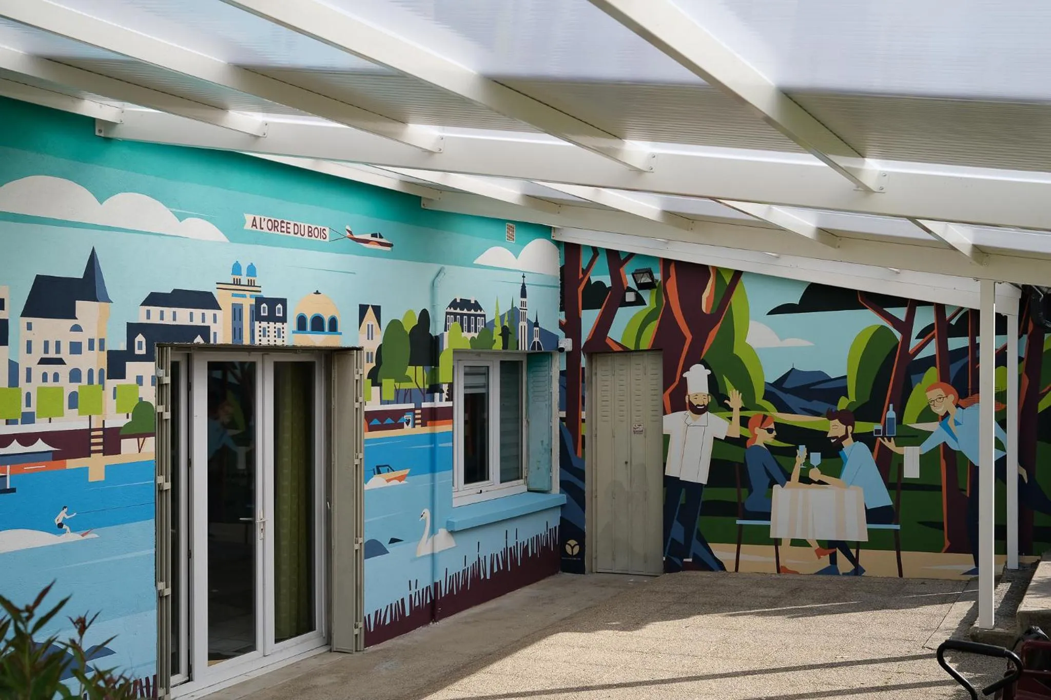 Balcony/Terrace in A L'Orée du Bois chez Doudou&Lolo