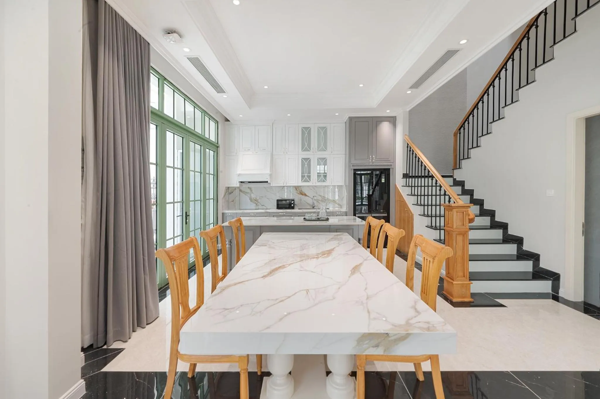 Kitchen or kitchenette in La isla Apartments & Villas - Sea View & Fireworks Phu Quoc