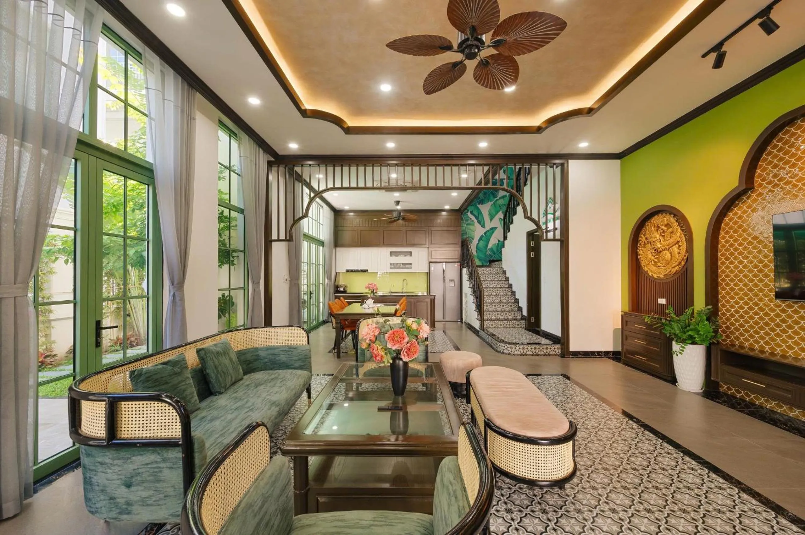 Communal lounge/ TV room in La isla Apartments & Villas - Sea View & Fireworks Phu Quoc