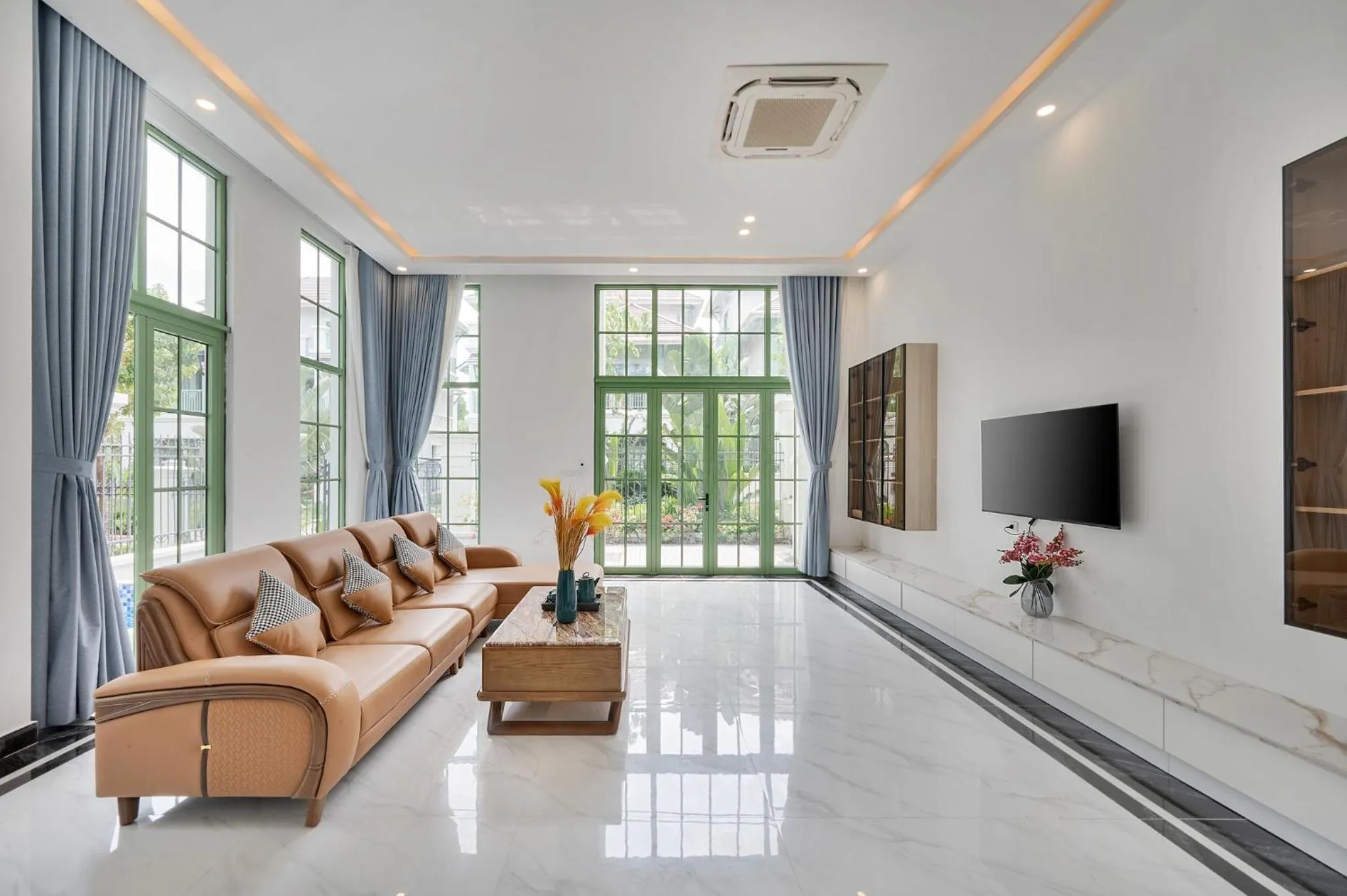 Living room in La isla Apartments & Villas - Sea View & Fireworks Phu Quoc