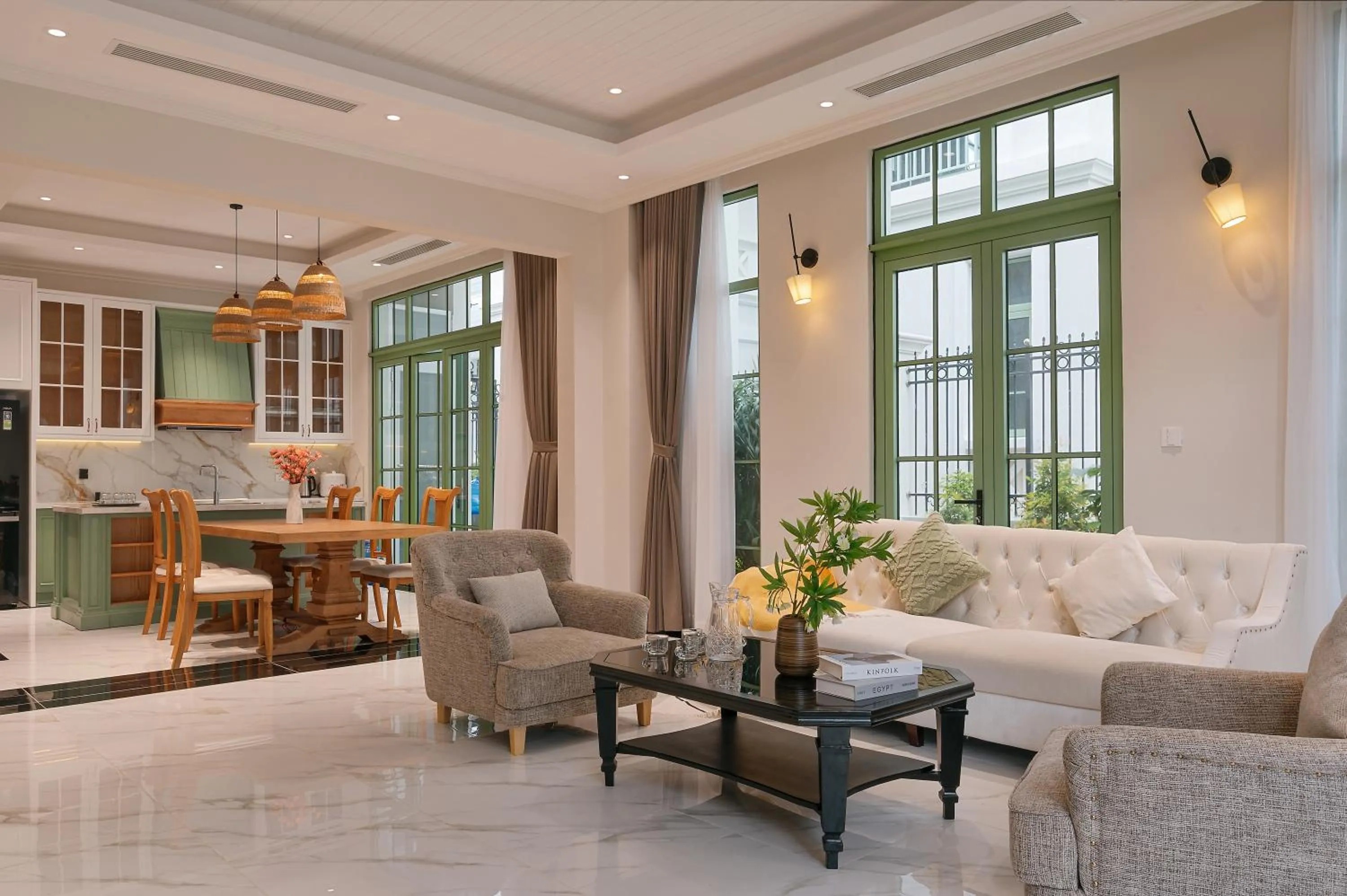 Living room in La isla Apartments & Villas - Sea View & Fireworks Phu Quoc