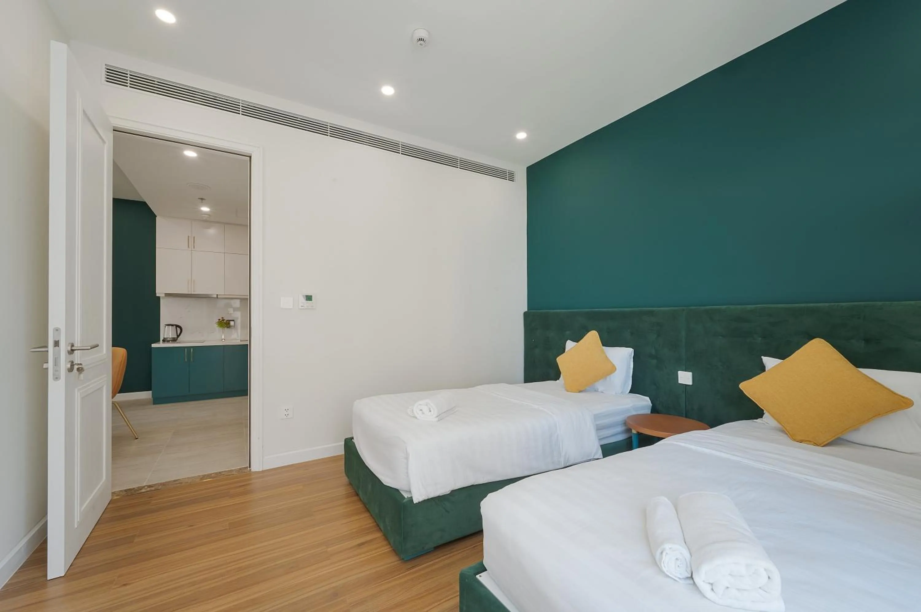 Bed in La isla Apartments & Villas - Sea View & Fireworks Phu Quoc