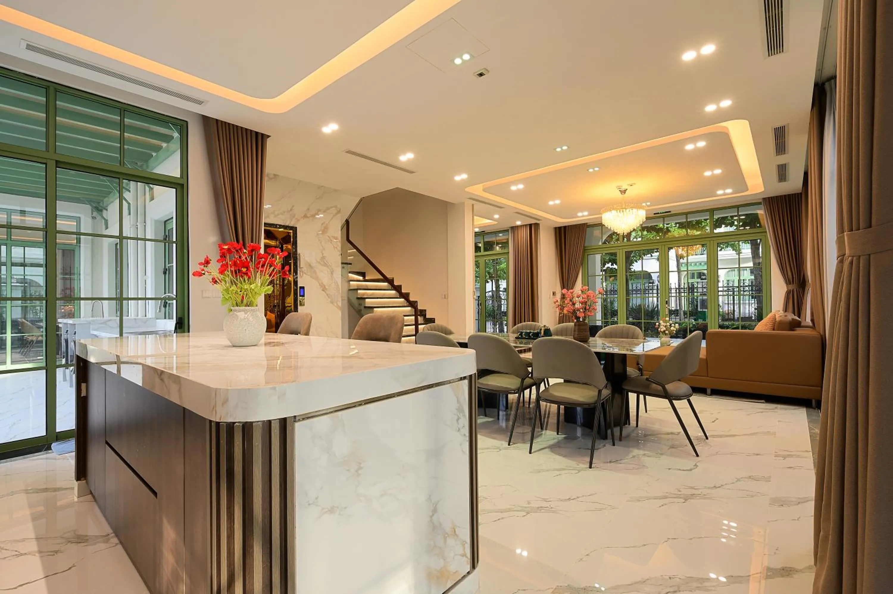 Living room in La isla Apartments & Villas - Sea View & Fireworks Phu Quoc